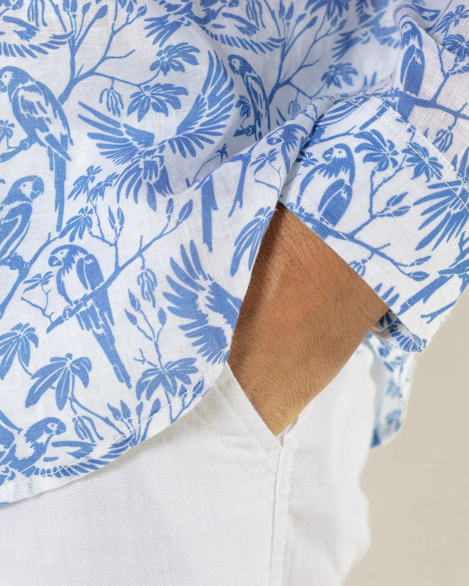 Linen Shirt PARROT - Image 9