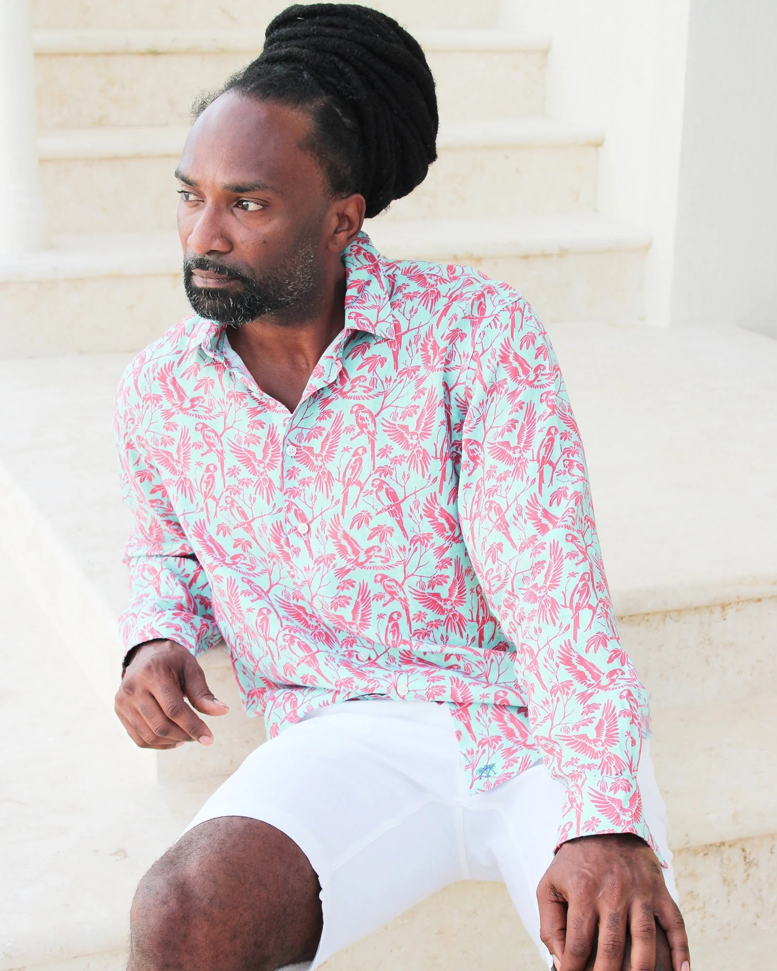 Linen Shirt PARROT - Image 4