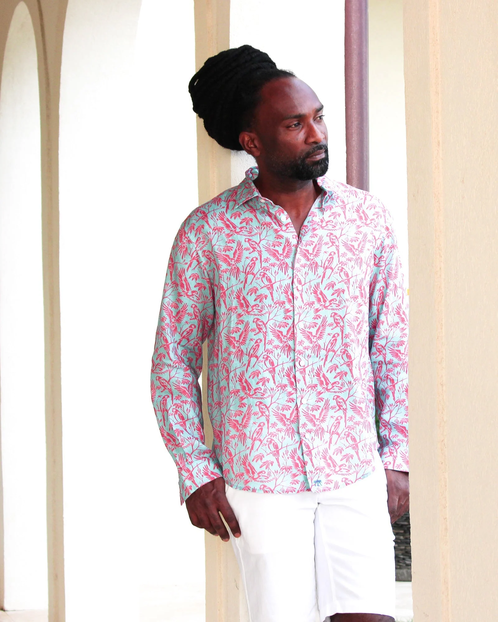 Linen Shirt PARROT - Image 5