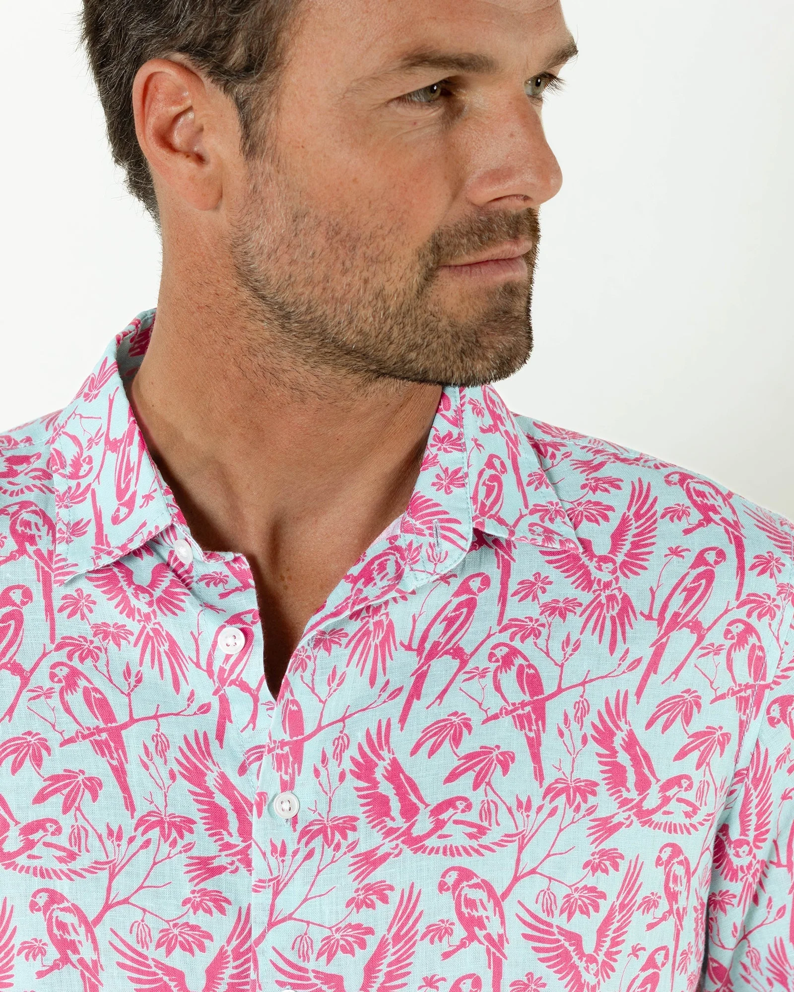 Linen Shirt PARROT - Image 8