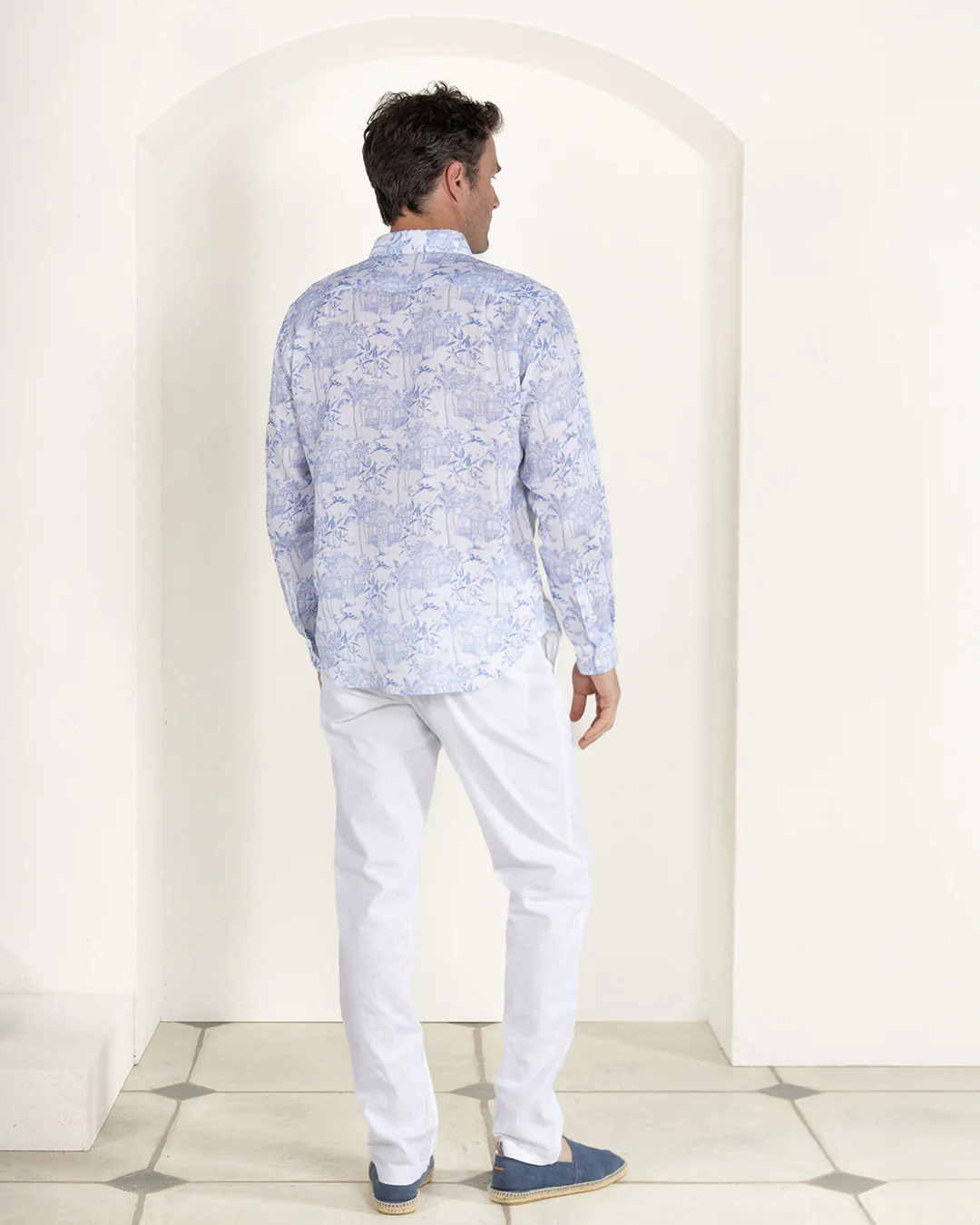 Linen Shirt PINK HOUSE TOILE - Image 10