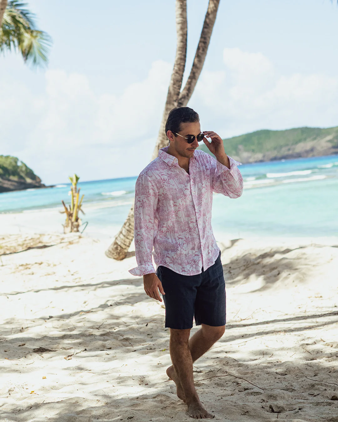 Linen Shirt PINK HOUSE TOILE - Image 4