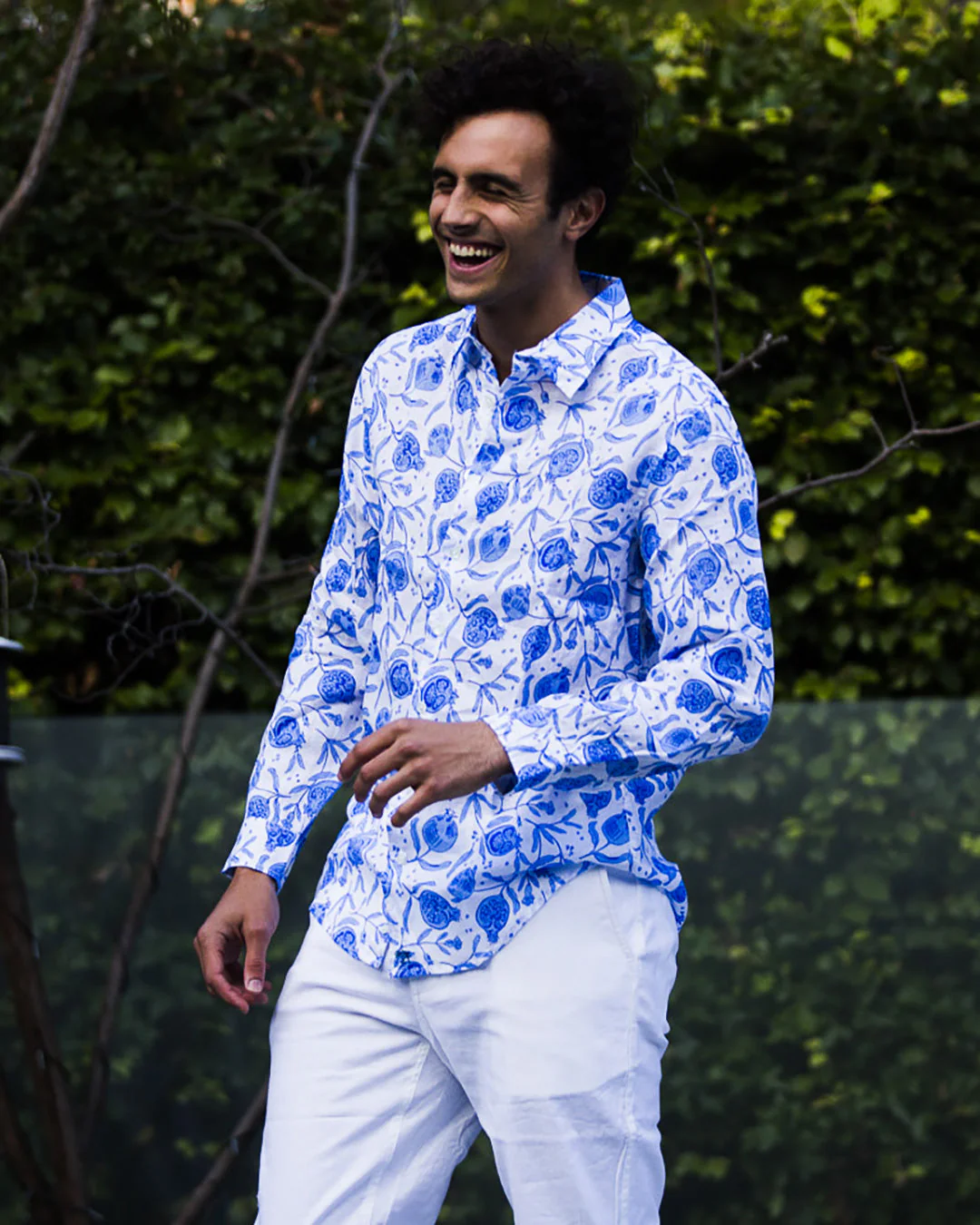 Linen Shirt POMEGRANATE - Image 2