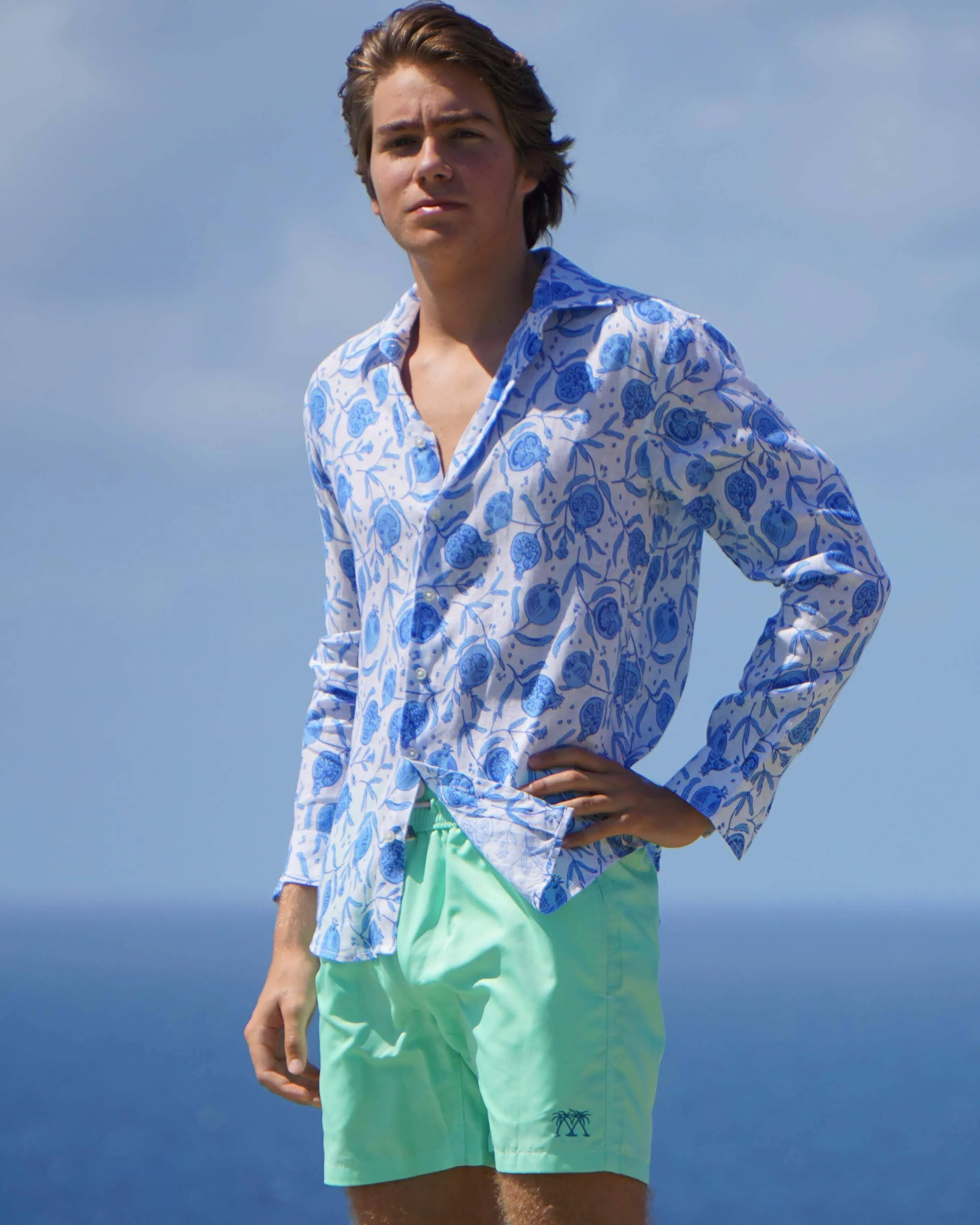Linen Shirt POMEGRANATE - Image 5