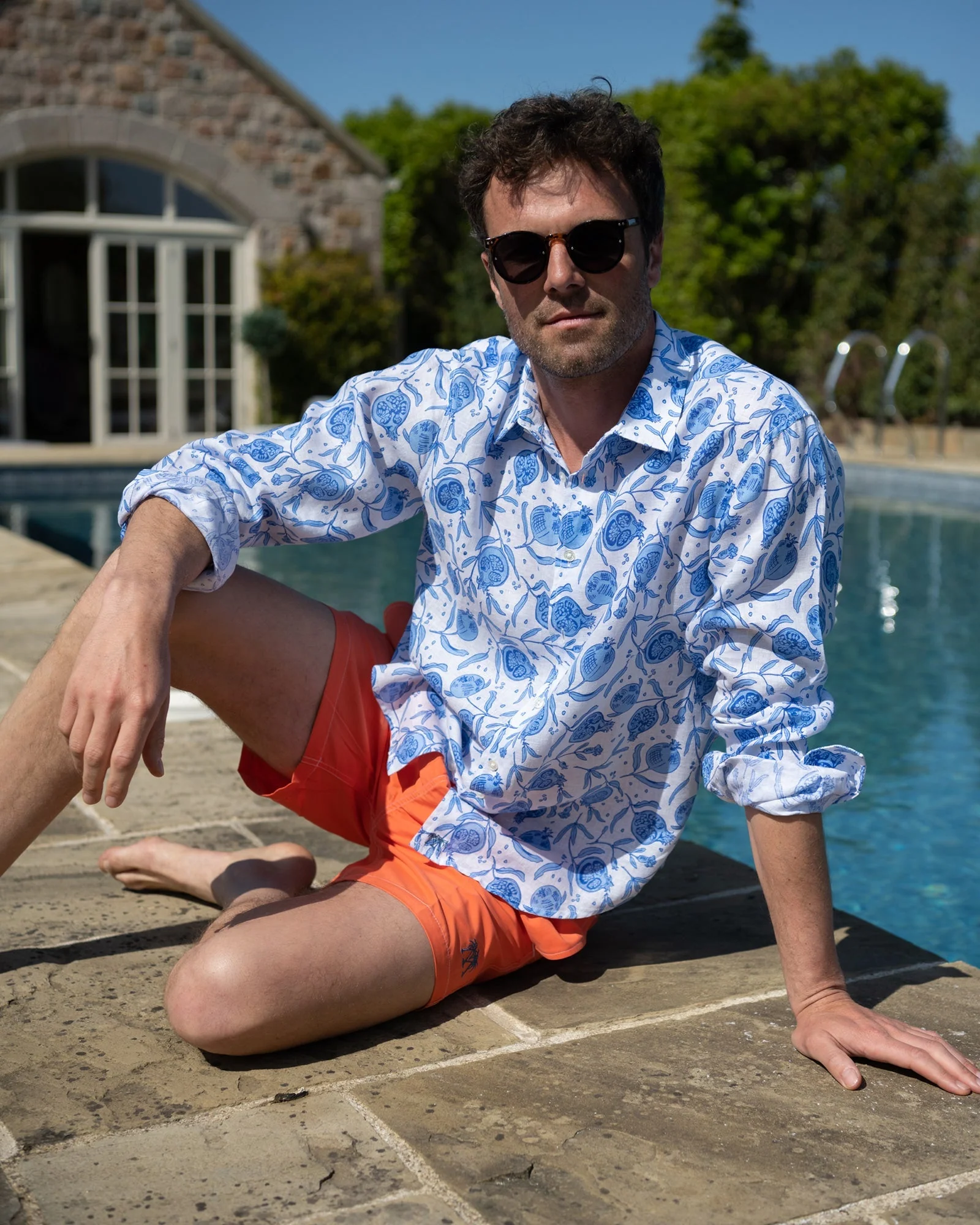 Linen Shirt POMEGRANATE - Image 6
