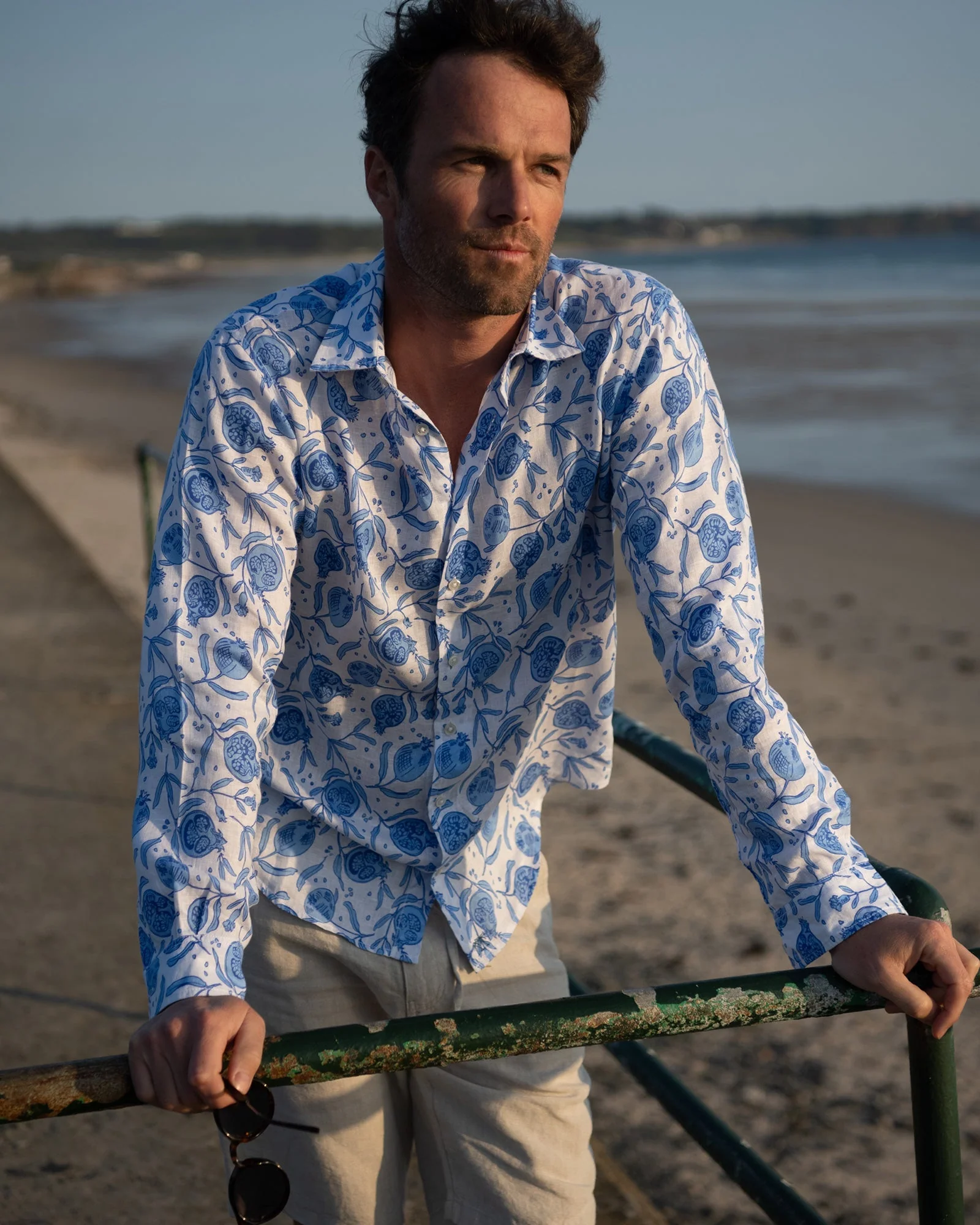 Linen Shirt POMEGRANATE - Image 7