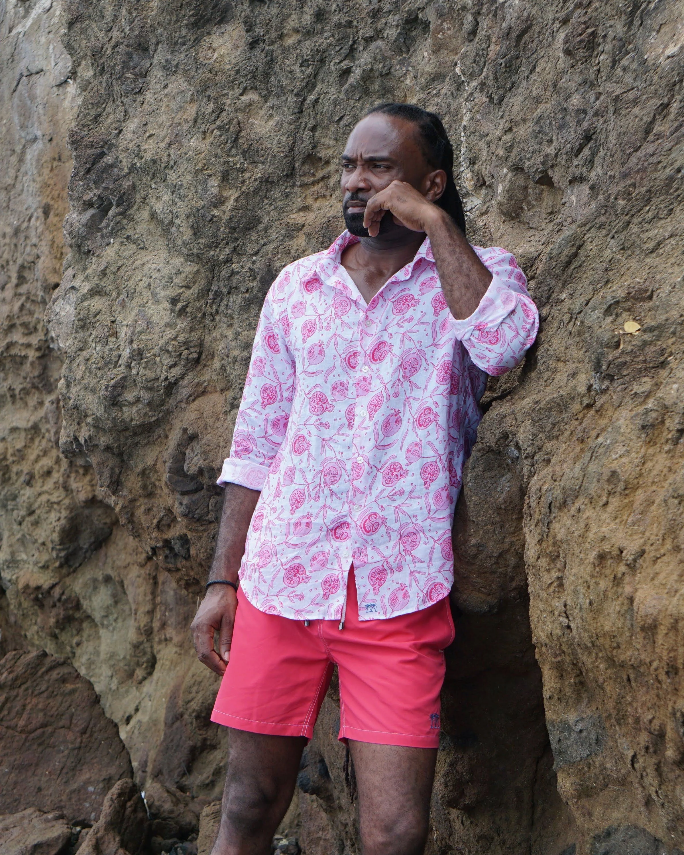 Linen Shirt POMEGRANATE - Image 7