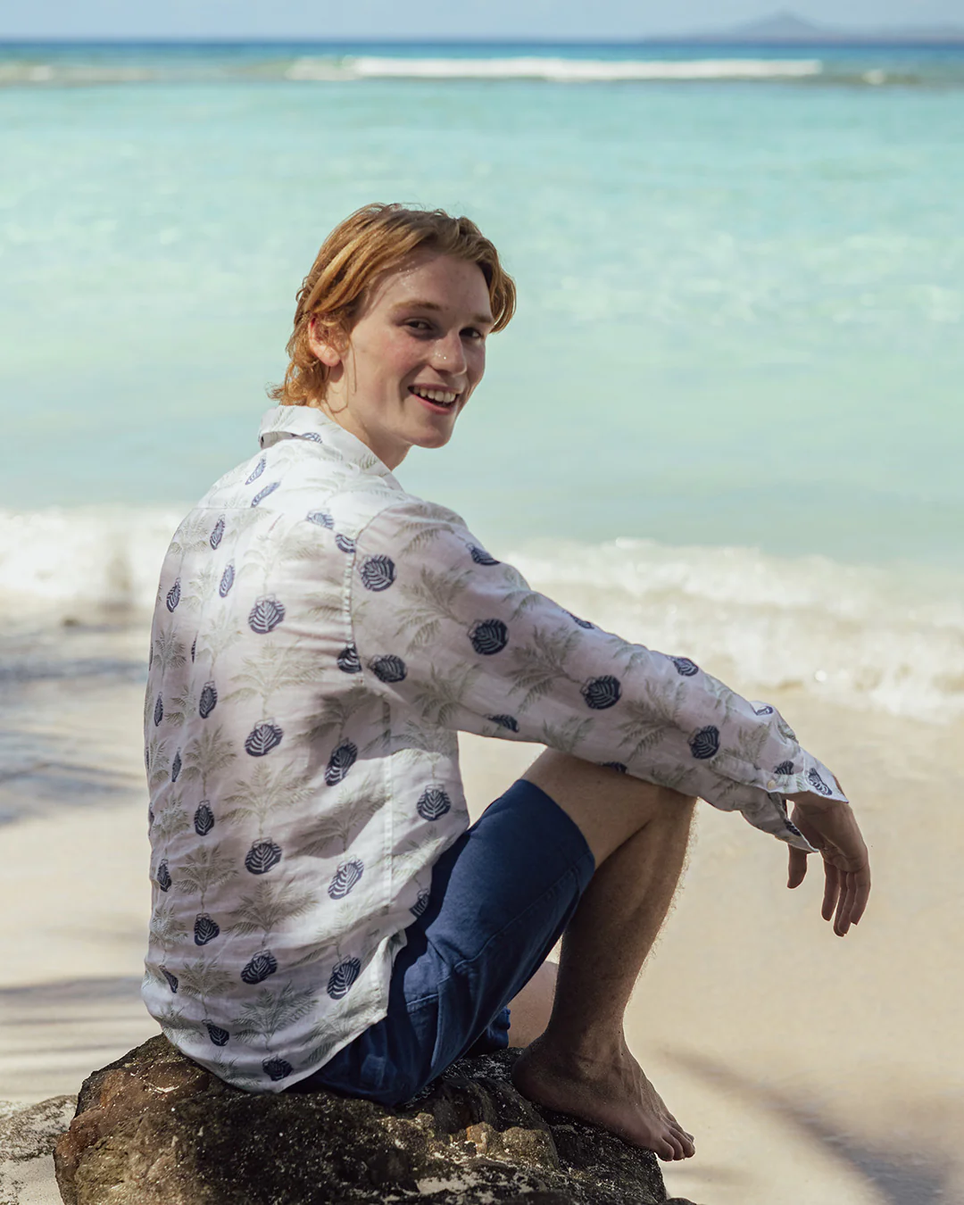Linen Shirt POTTED PALM - Image 4