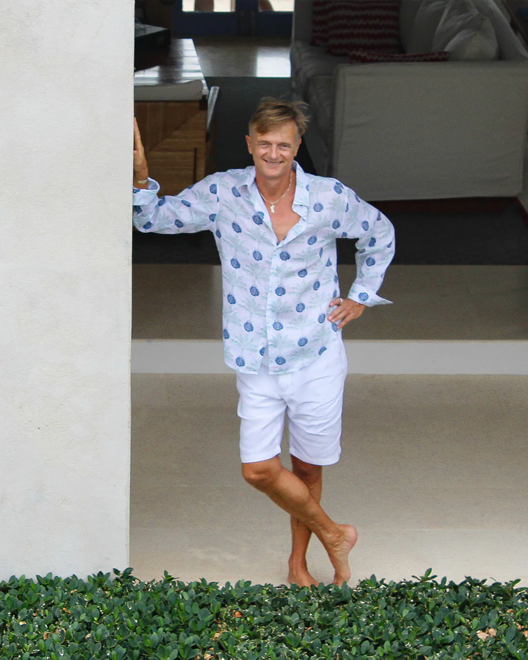Linen Shirt POTTED PALM - Image 7