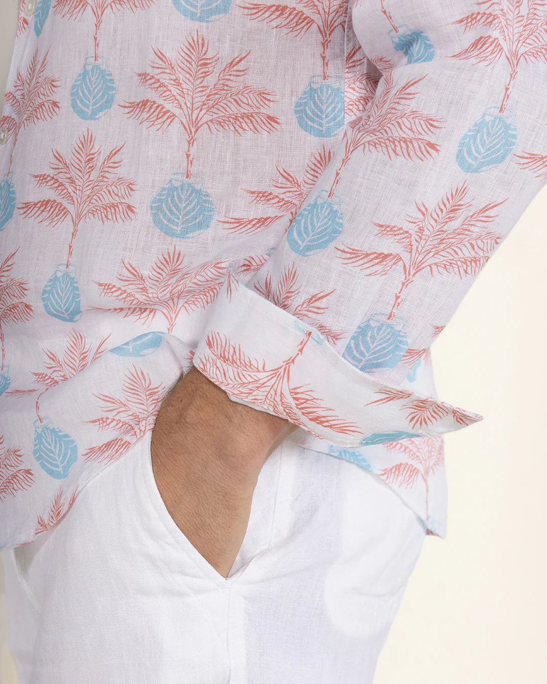 Linen Shirt POTTED PALM - Image 10
