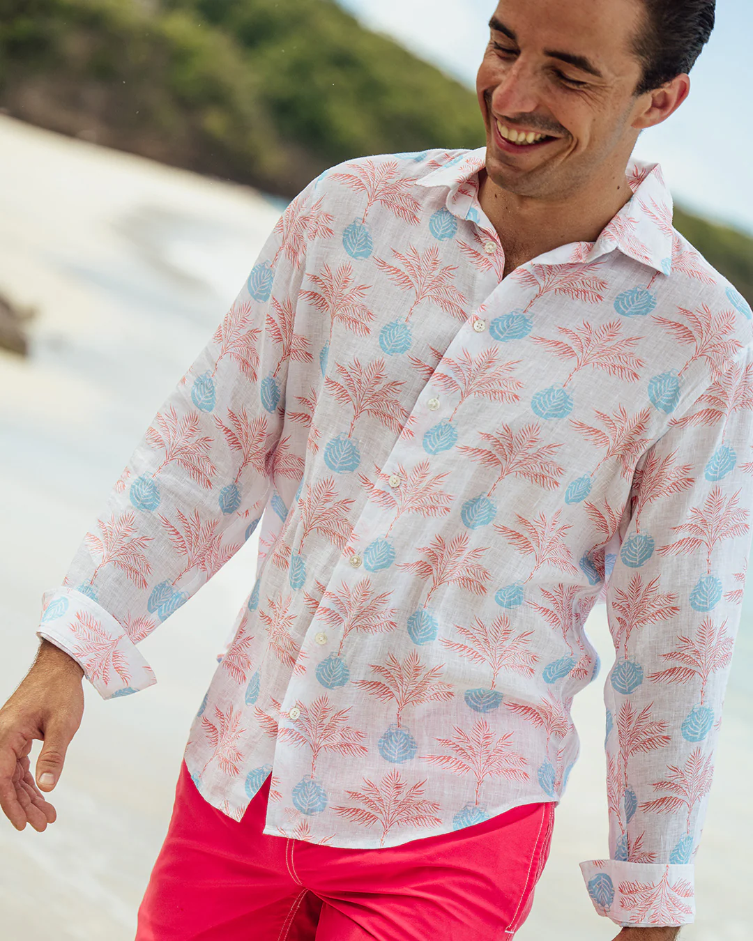 Linen Shirt POTTED PALM - Image 6