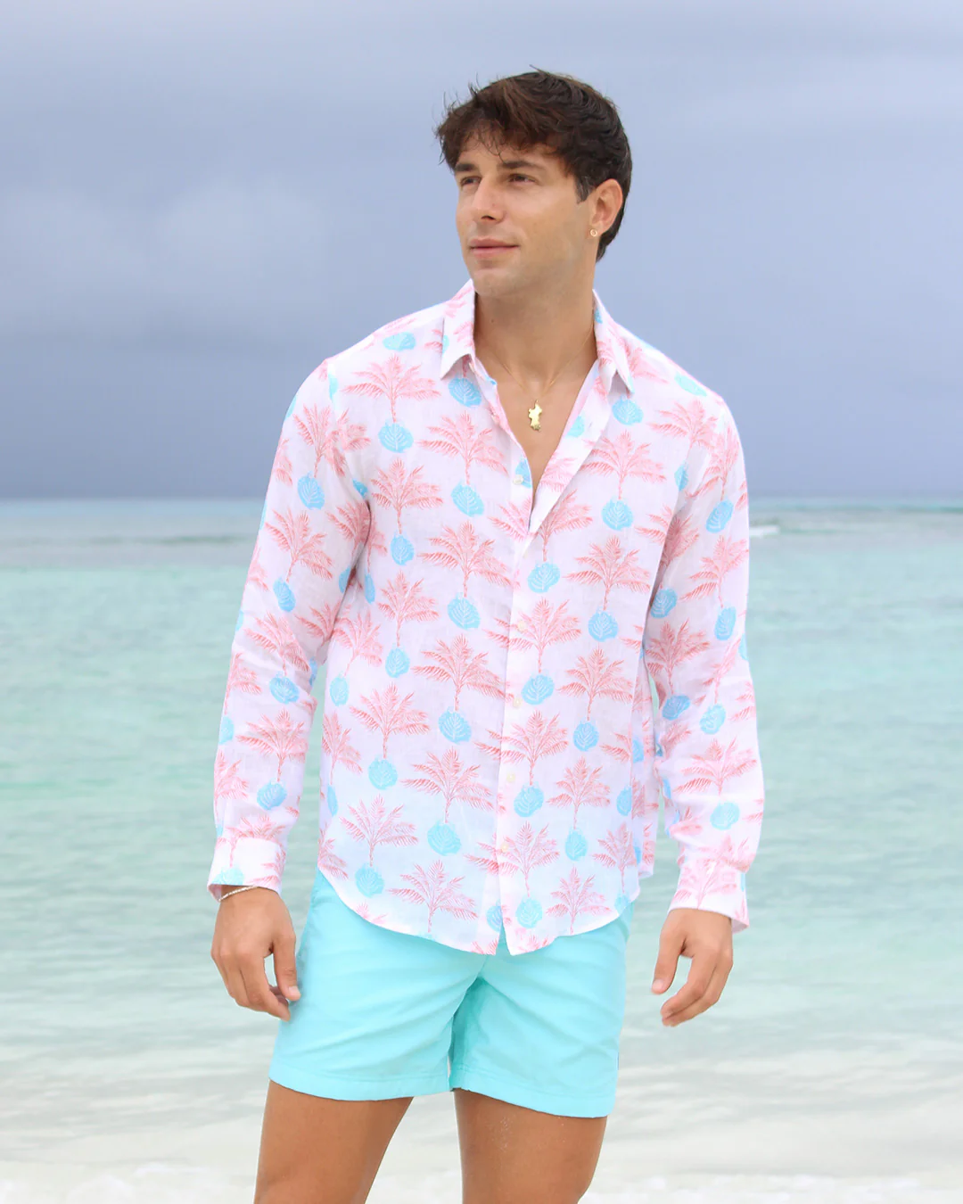 Linen Shirt POTTED PALM - Image 8