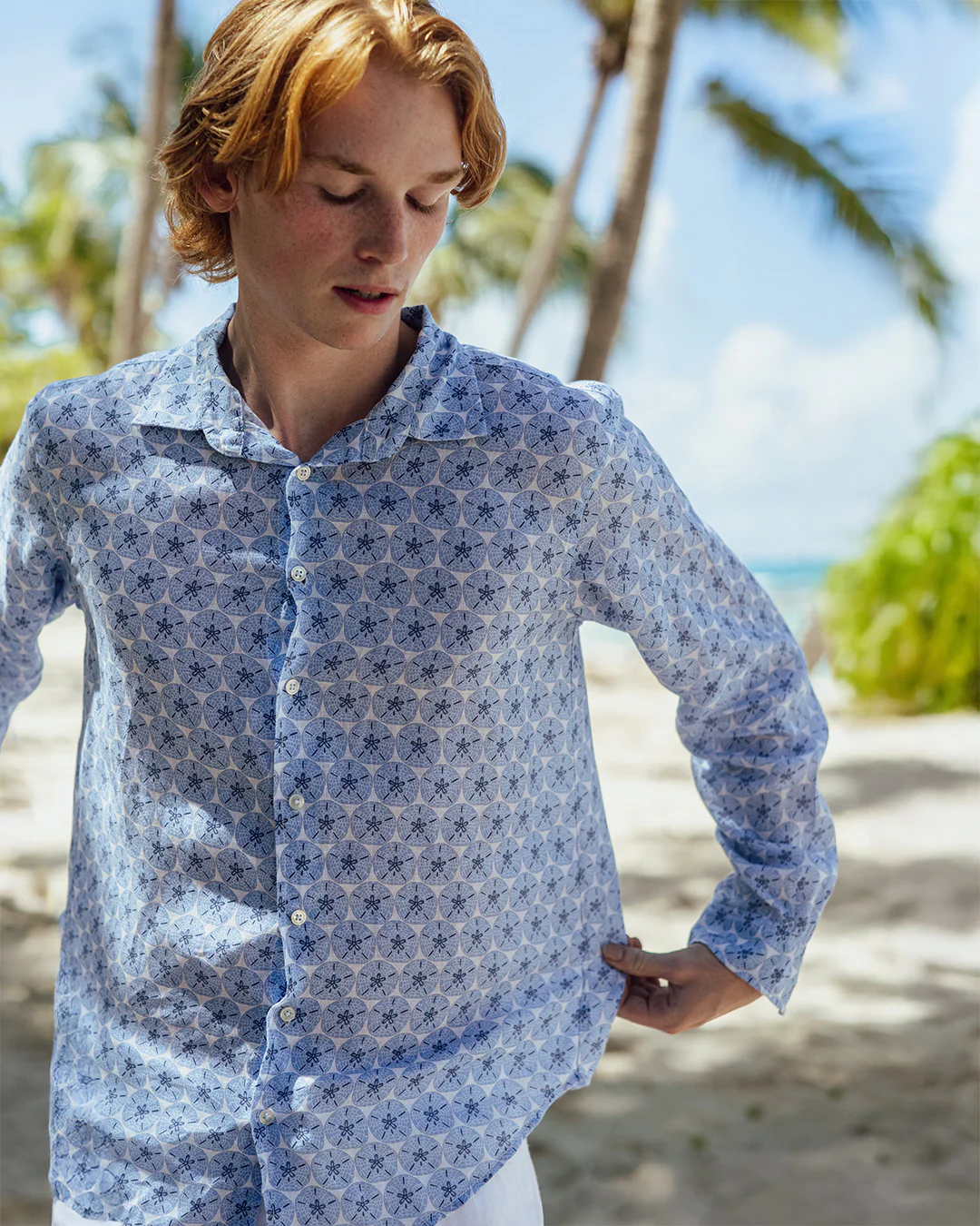 Linen Shirt SAND DOLLAR - Image 3