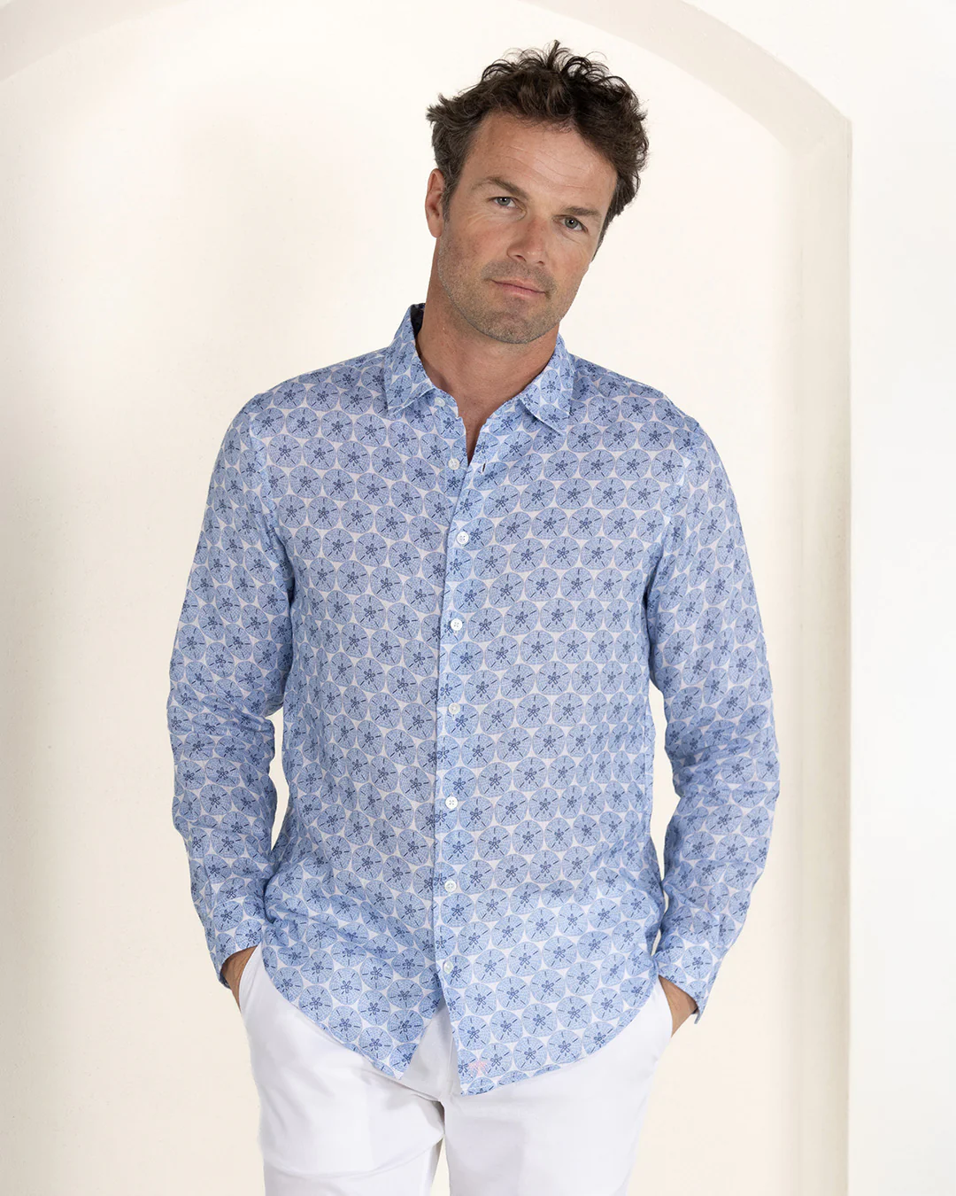Linen Shirt SAND DOLLAR - Image 9