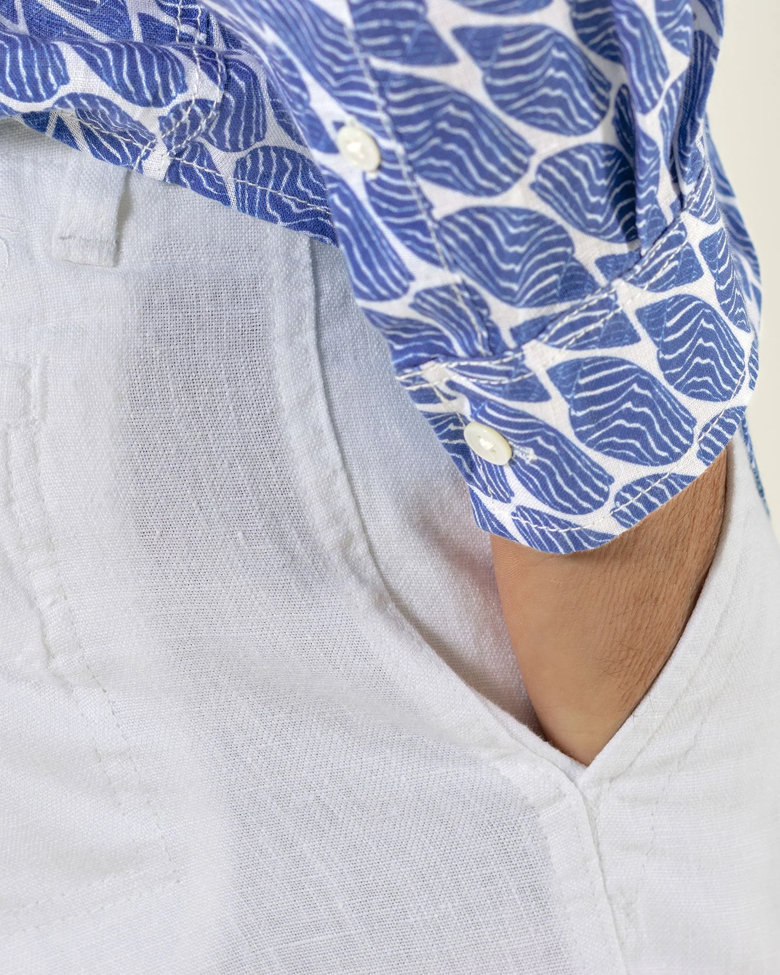 Linen Shirt STRIPED SHELL - Image 10