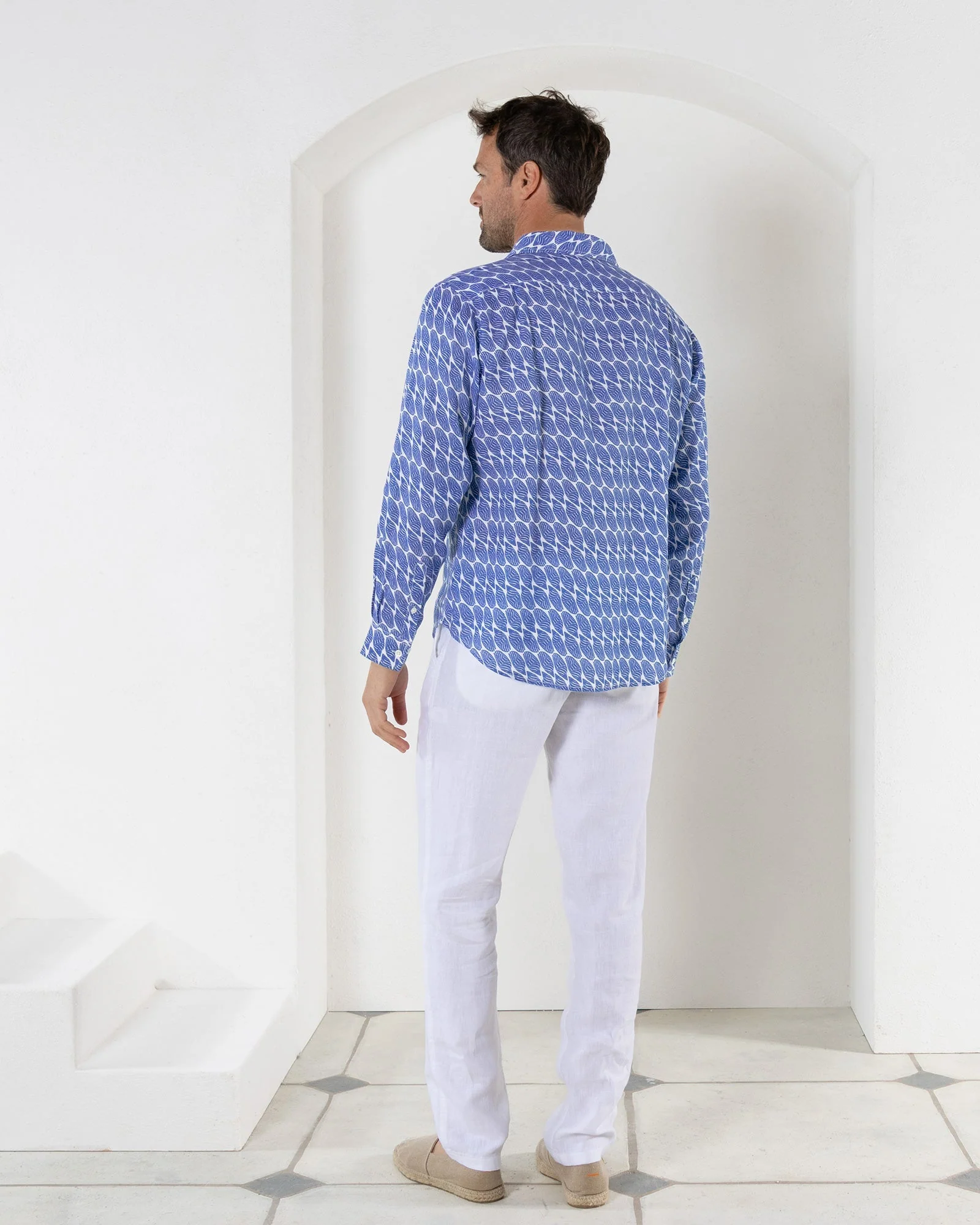 Linen Shirt STRIPED SHELL - Image 11