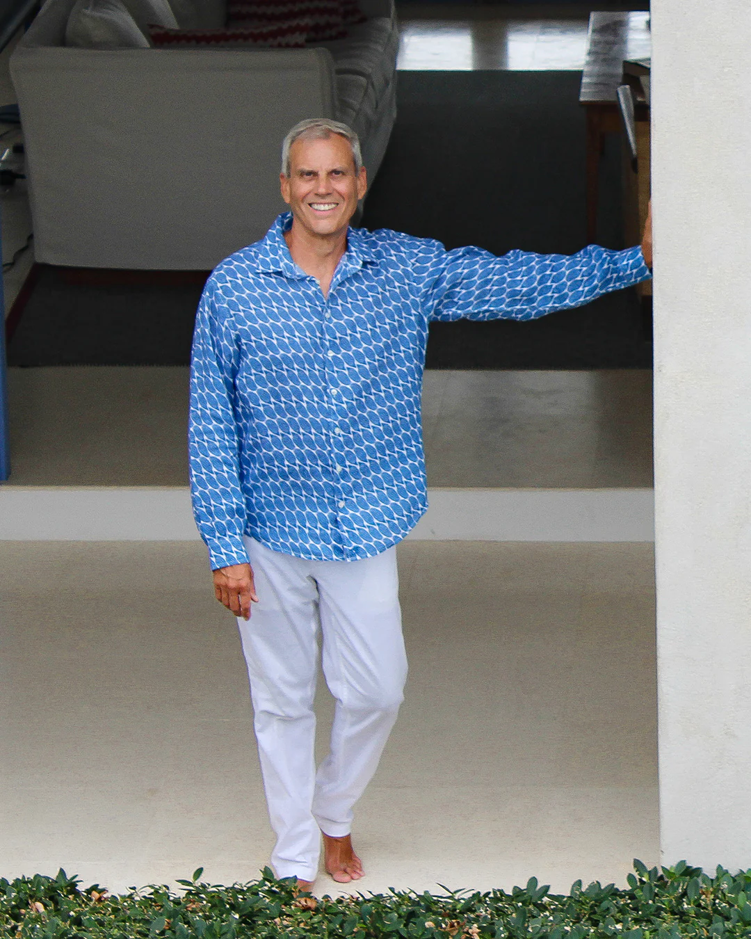 Linen Shirt STRIPED SHELL - Image 4
