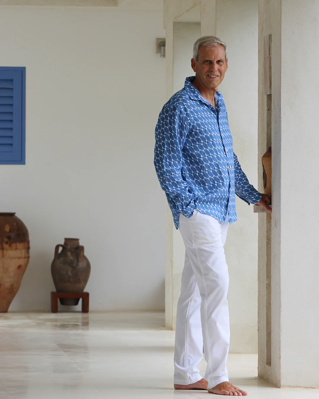 Linen Shirt STRIPED SHELL - Image 5
