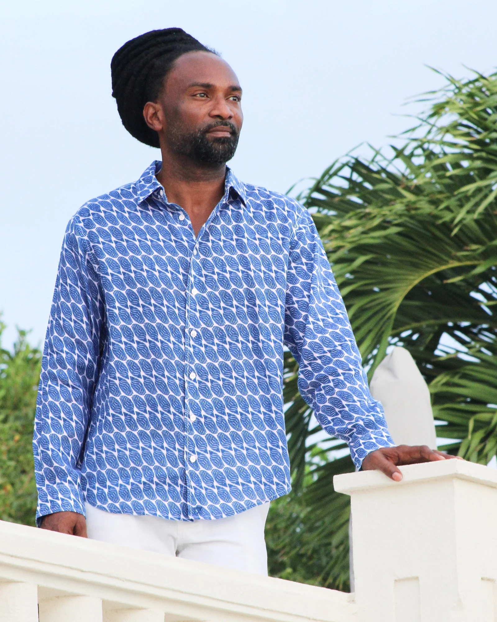 Linen Shirt STRIPED SHELL - Image 6