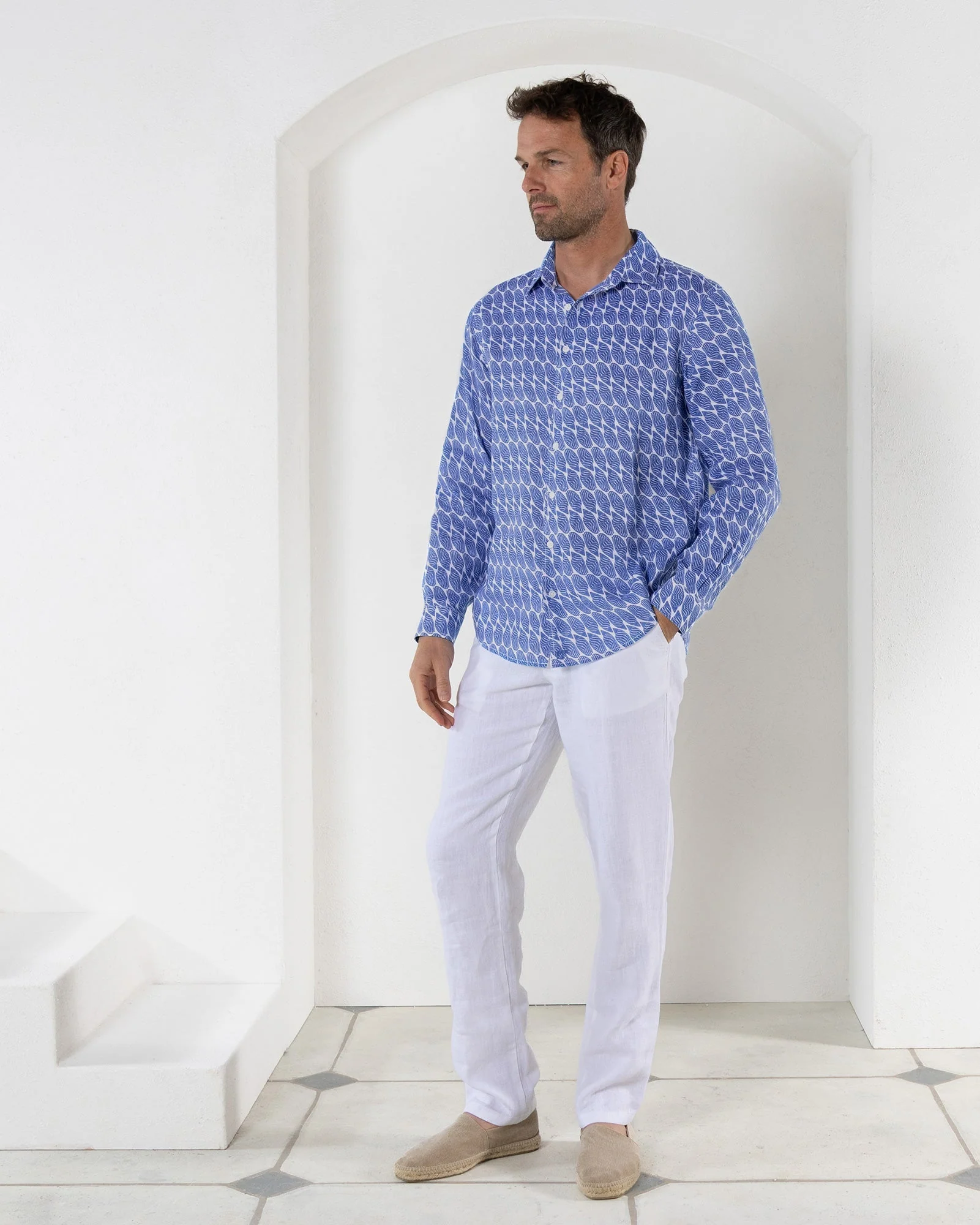 Linen Shirt STRIPED SHELL - Image 8
