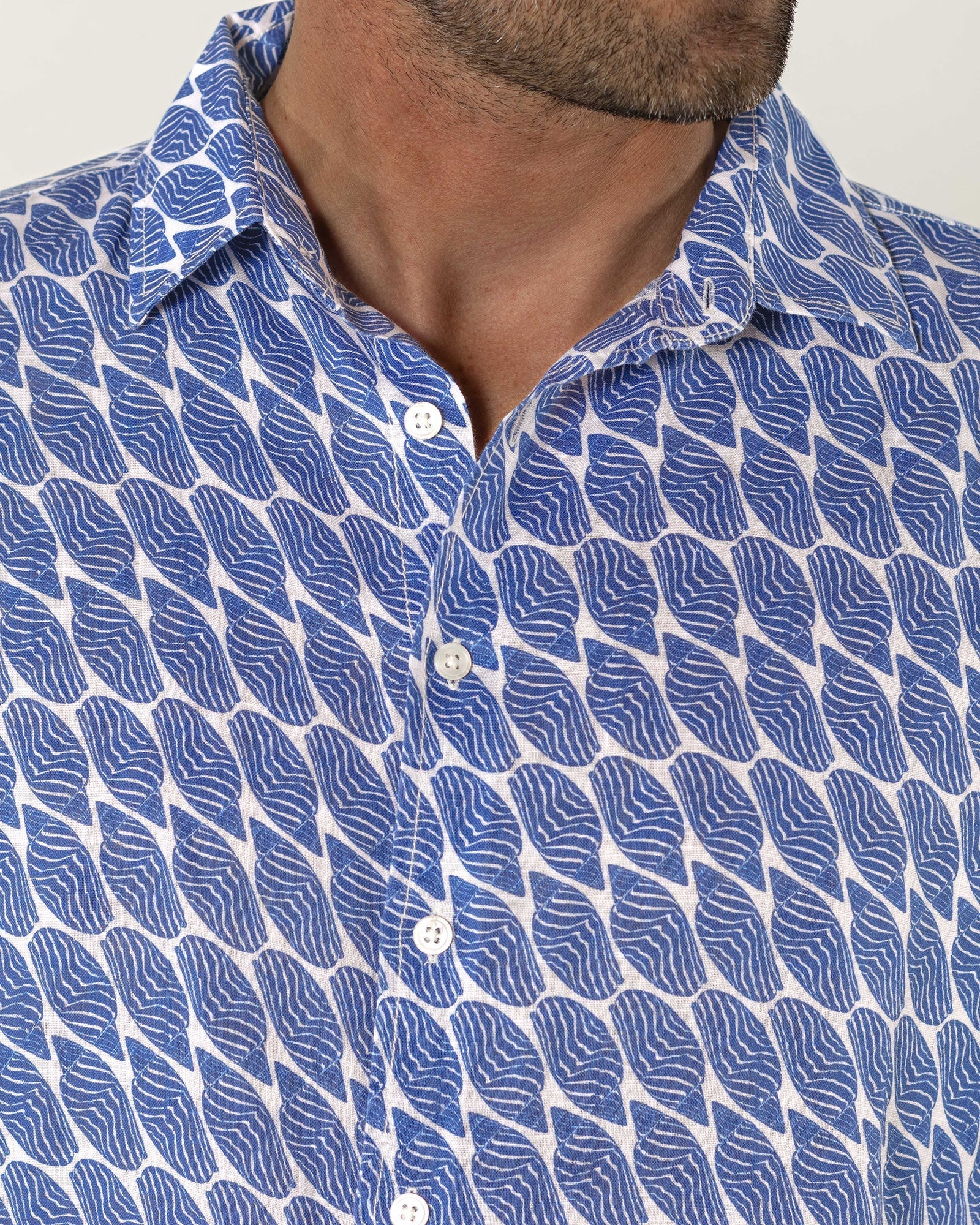 Linen Shirt STRIPED SHELL - Image 9