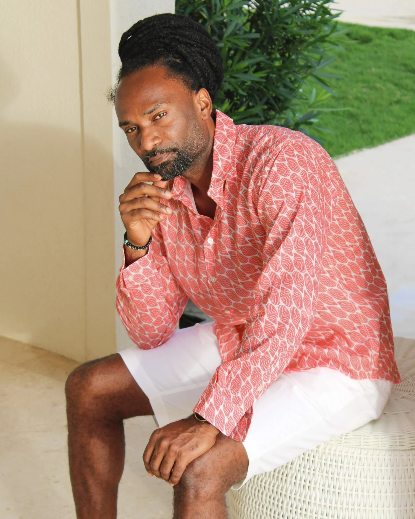 Linen Shirt STRIPED SHELL - Image 3