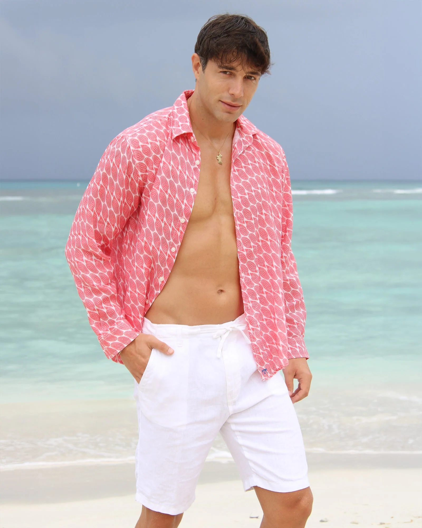 Linen Shirt STRIPED SHELL - Image 6