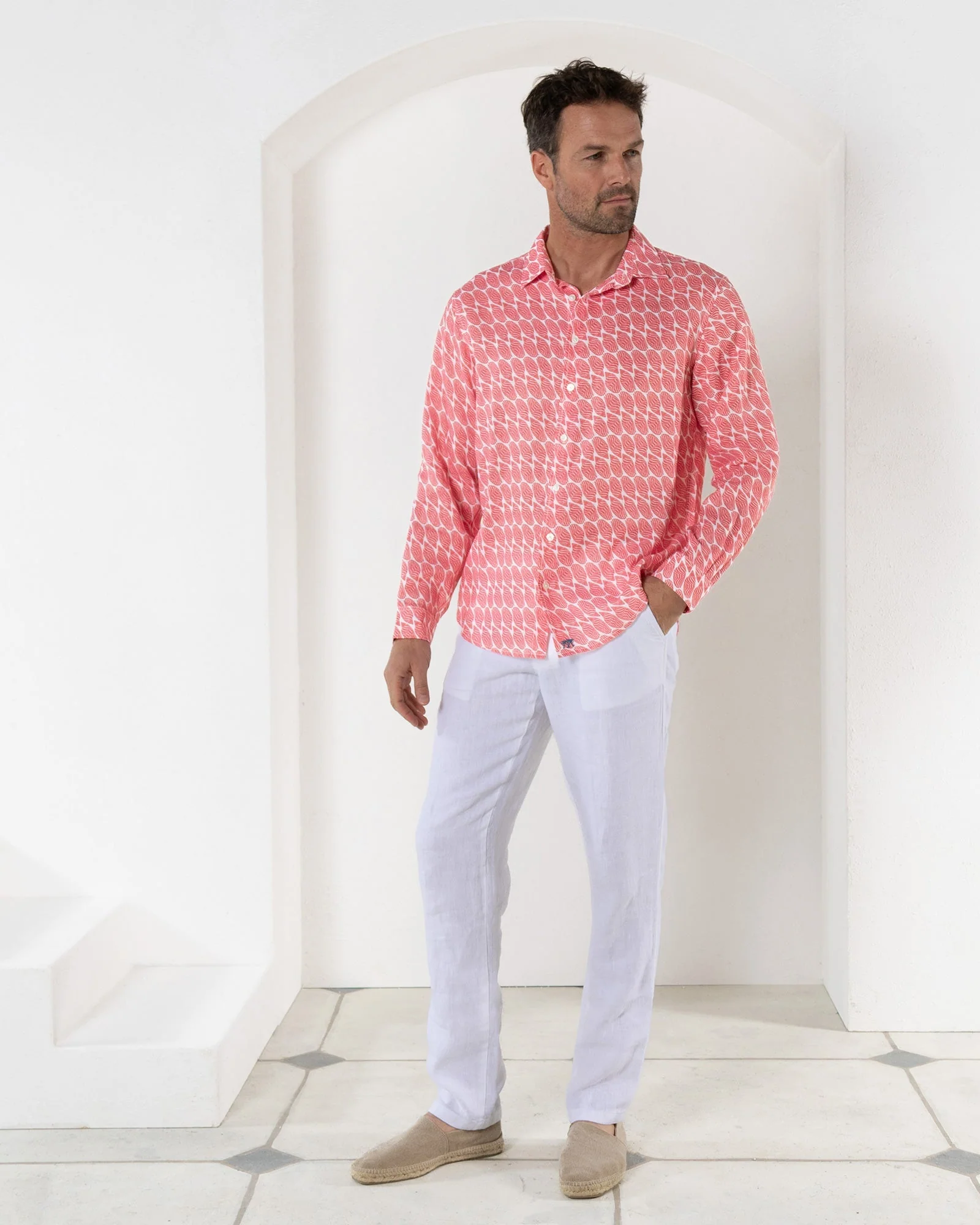 Linen Shirt STRIPED SHELL - Image 7
