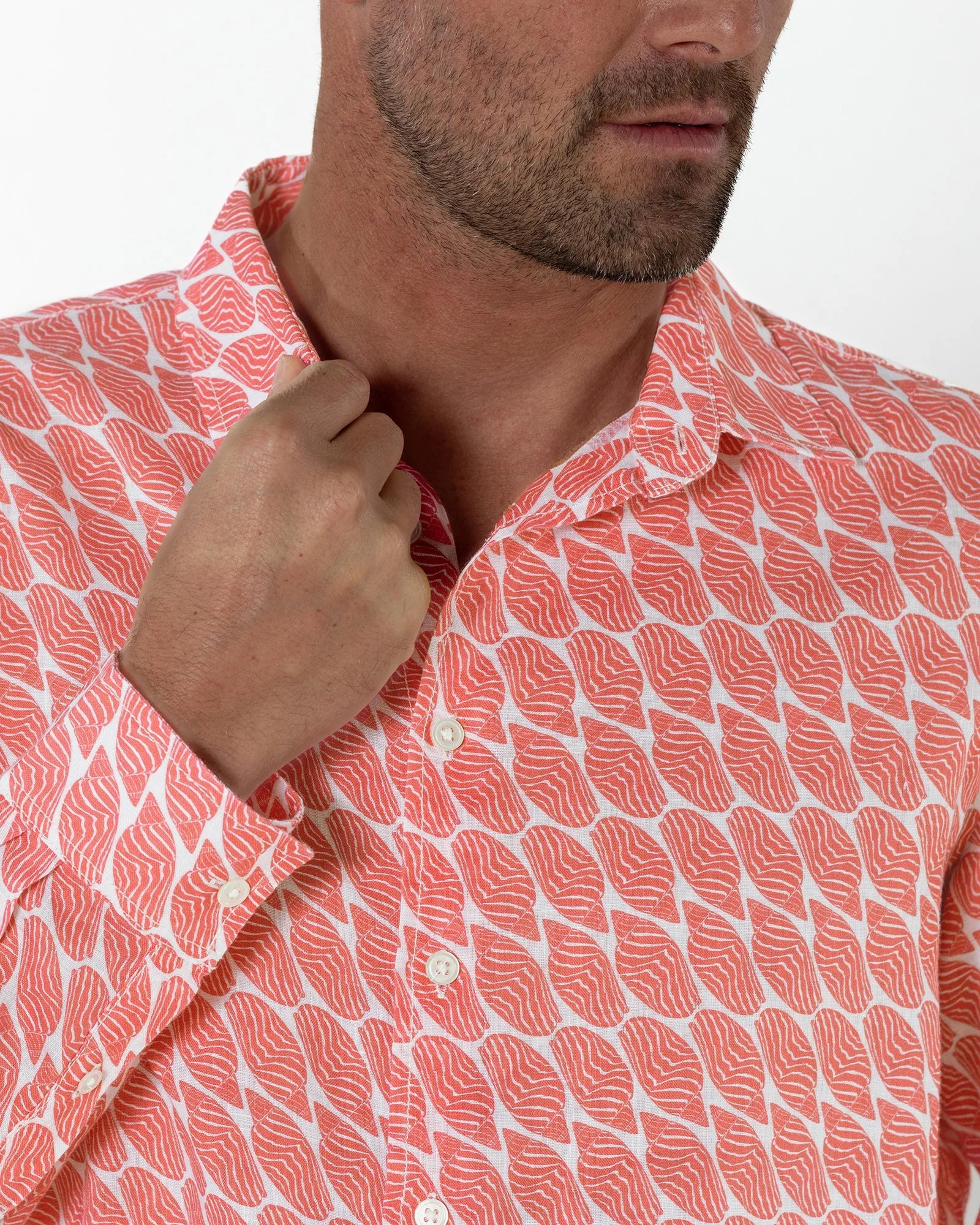 Linen Shirt STRIPED SHELL - Image 9