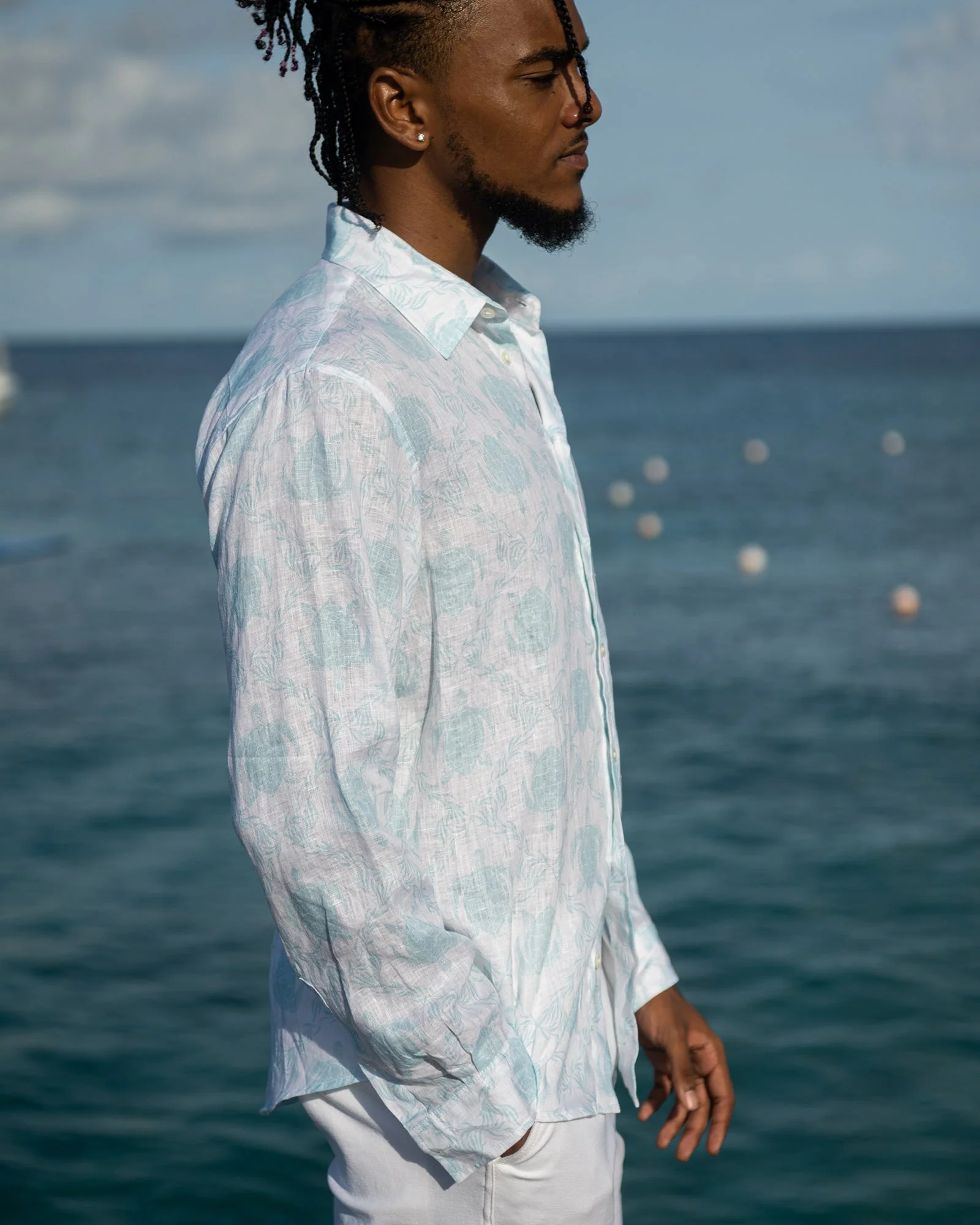 Linen Shirt TURTLE TRELLIS - Image 3