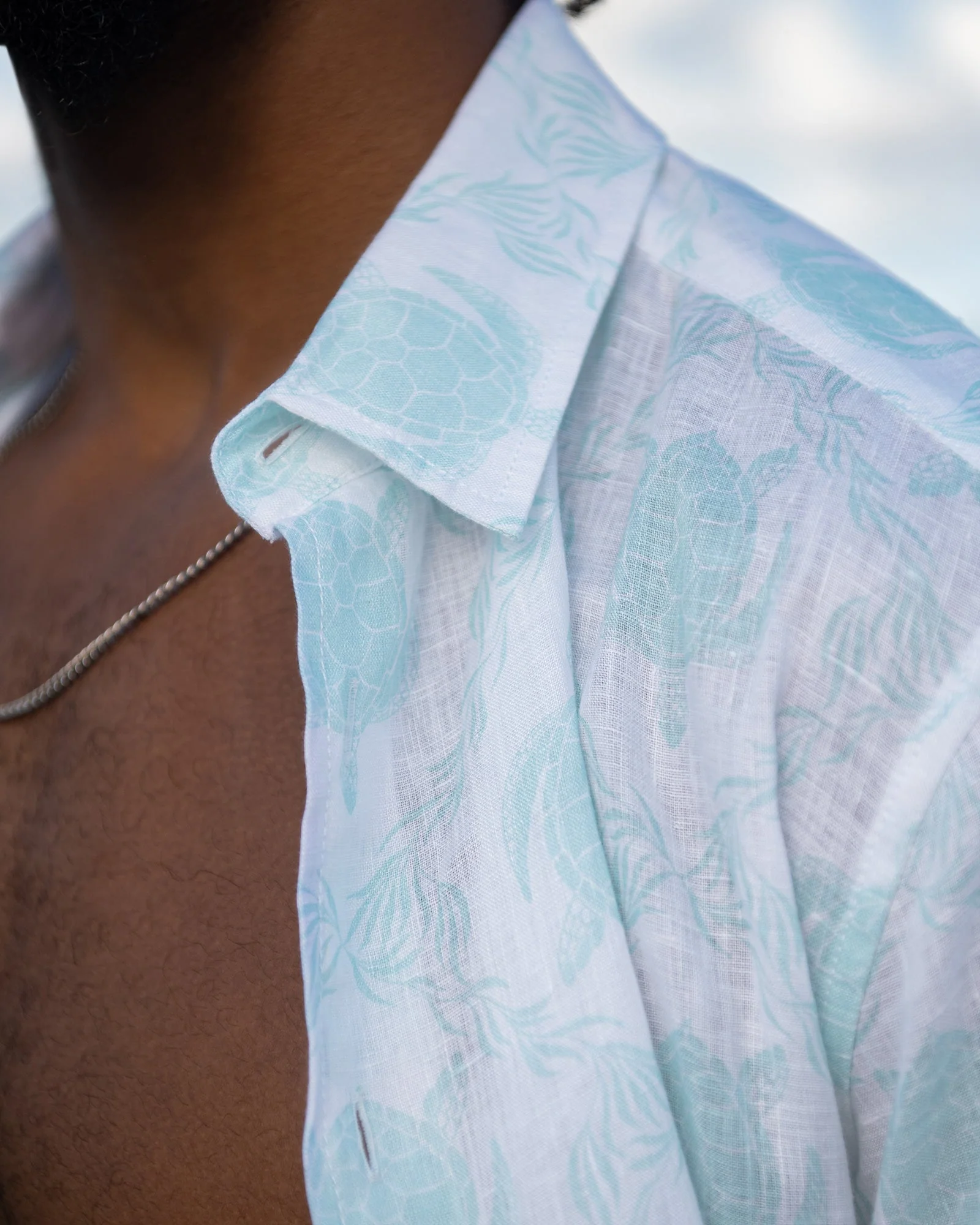 Linen Shirt TURTLE TRELLIS - Image 4