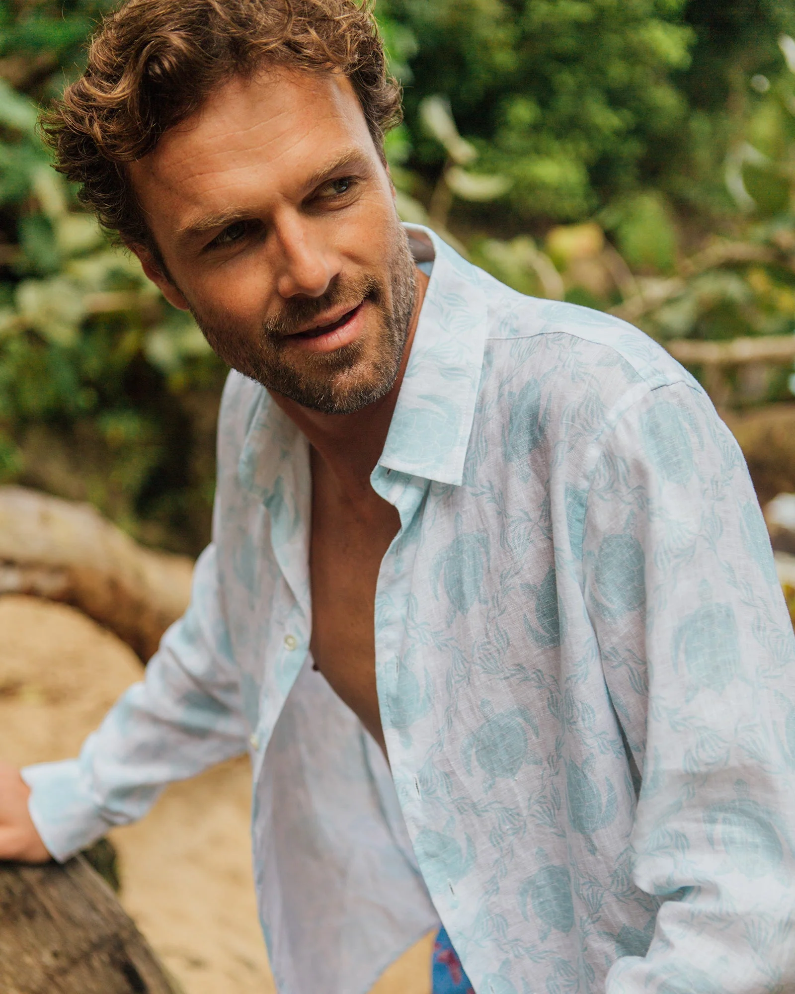 Linen Shirt TURTLE TRELLIS - Image 7