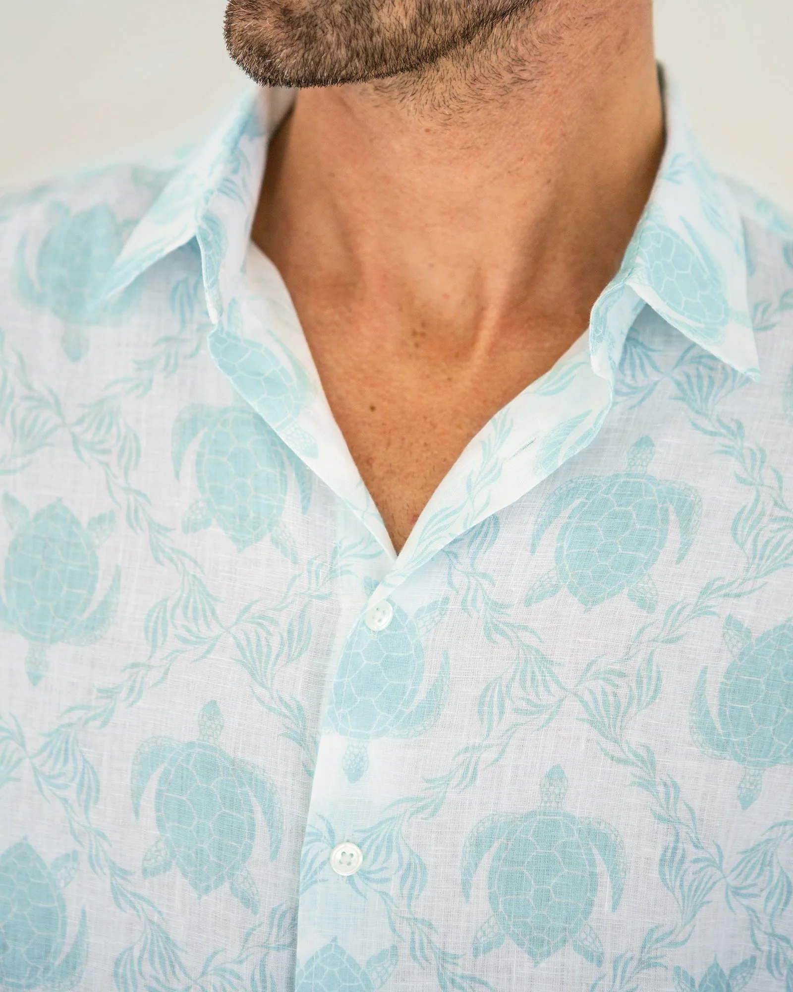 Linen Shirt TURTLE TRELLIS - Image 8