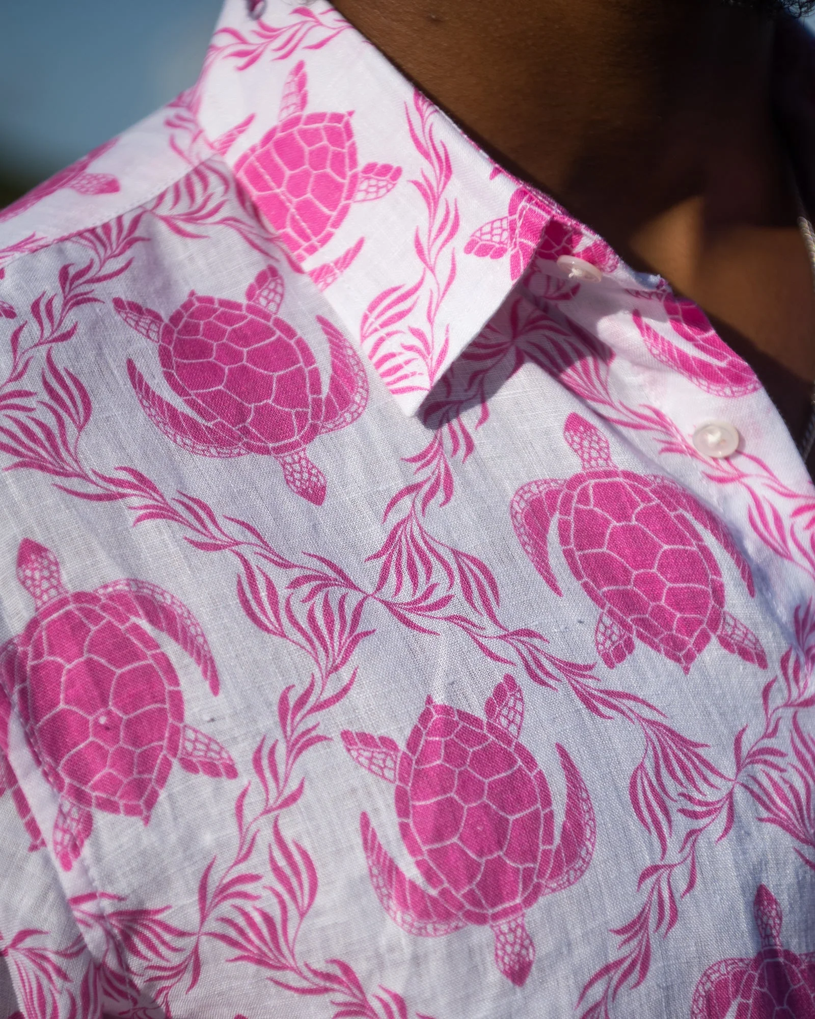 Linen Shirt TURTLE TRELLIS - Image 4