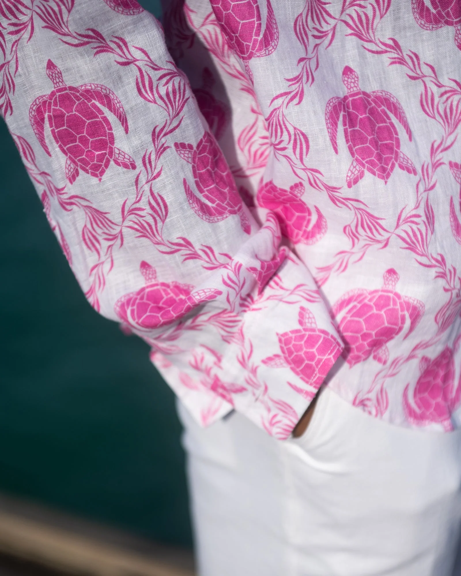 Linen Shirt TURTLE TRELLIS - Image 5