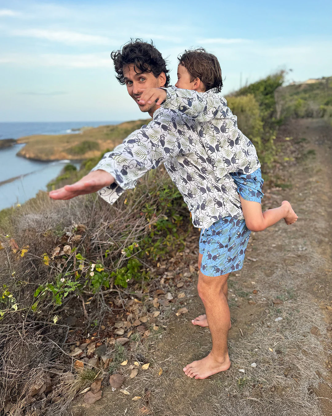 Kids' Linen Shirt MONKEY & PALMS - Image 8
