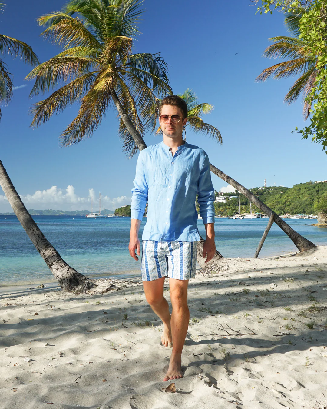 Swim Shorts PALM STRIPE - Image 2