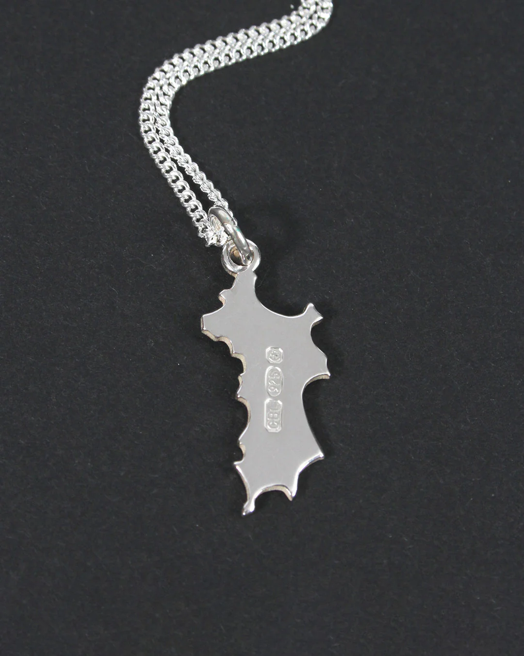 Sterling Silver Mini Mustique Island Pendant - Image 5