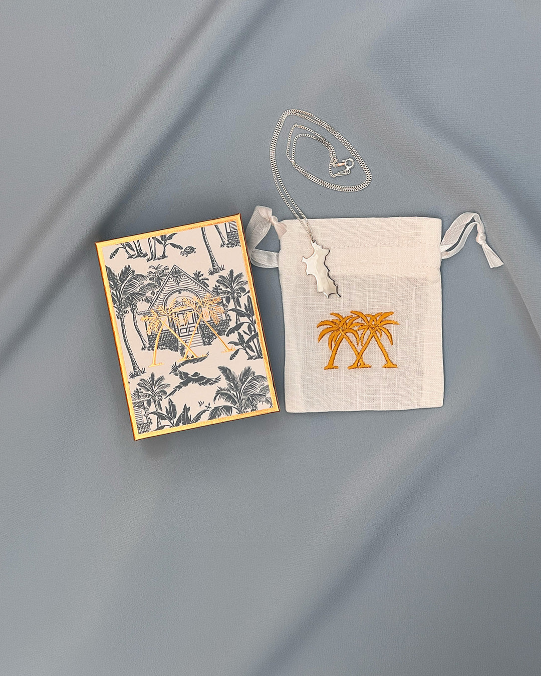 Sterling Silver Mini Mustique Island Pendant - Image 6