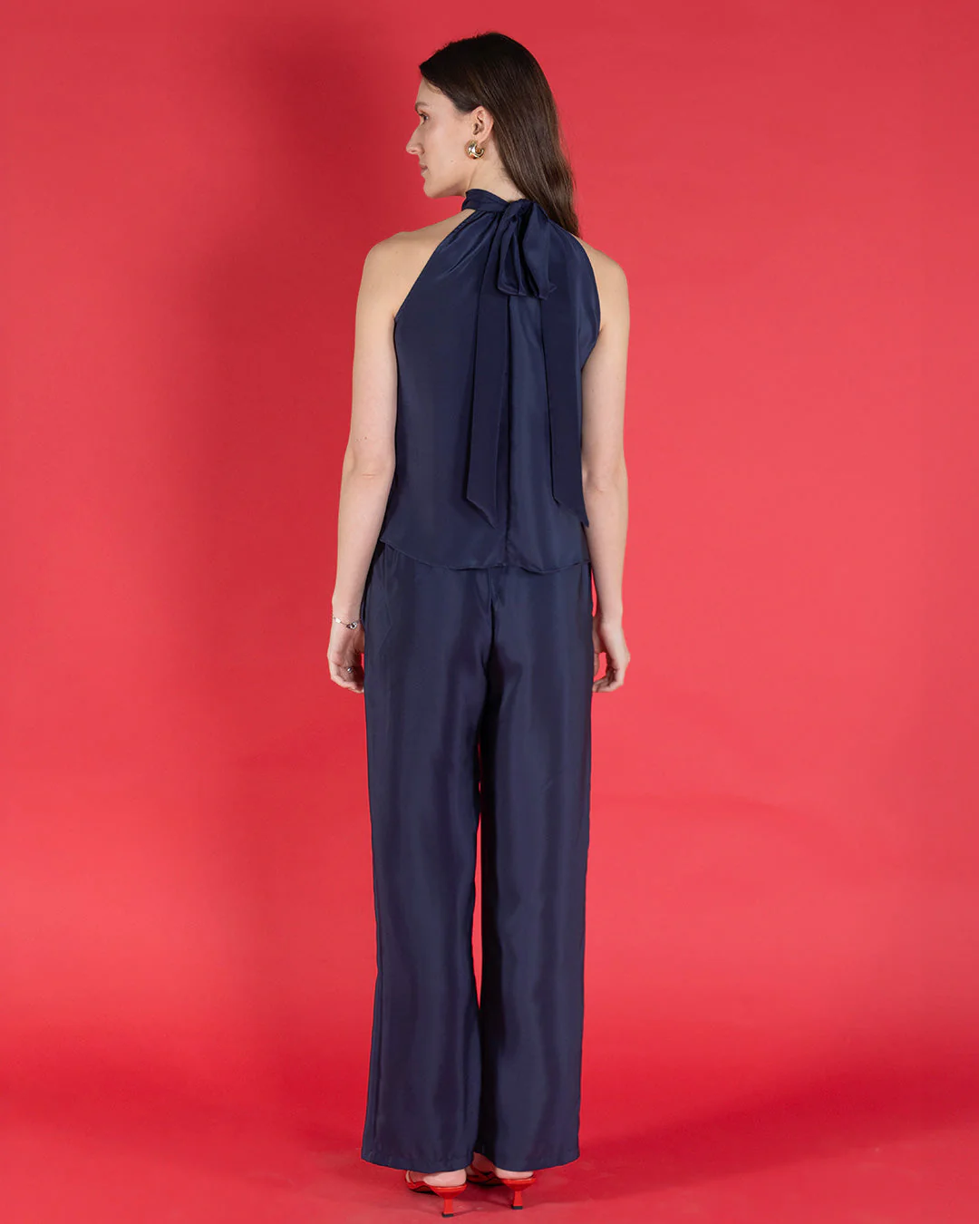 Silk Olivia Halter Neck Top - Image 6