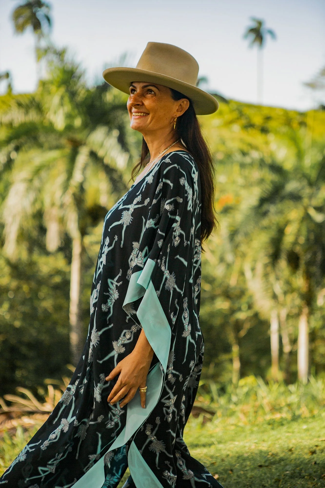 Silk Samantha Kaftan FRUIT PUNCH - Image 3