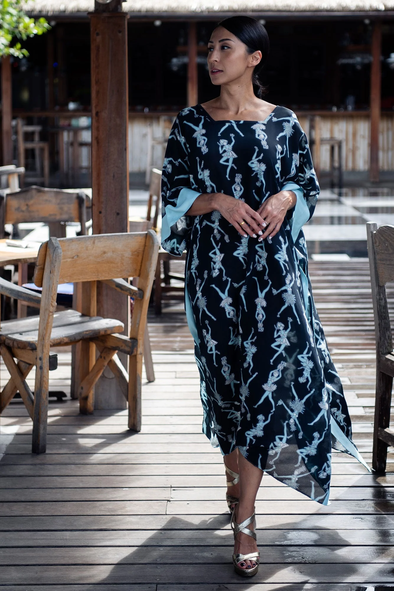 Silk Samantha Kaftan FRUIT PUNCH - Image 6