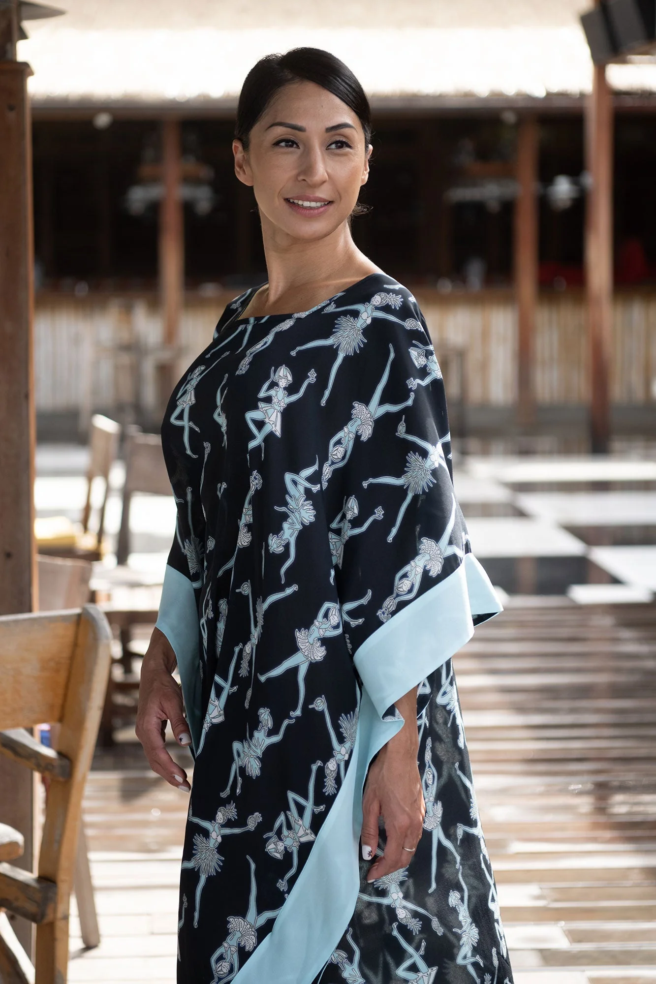 Silk Samantha Kaftan FRUIT PUNCH - Image 9