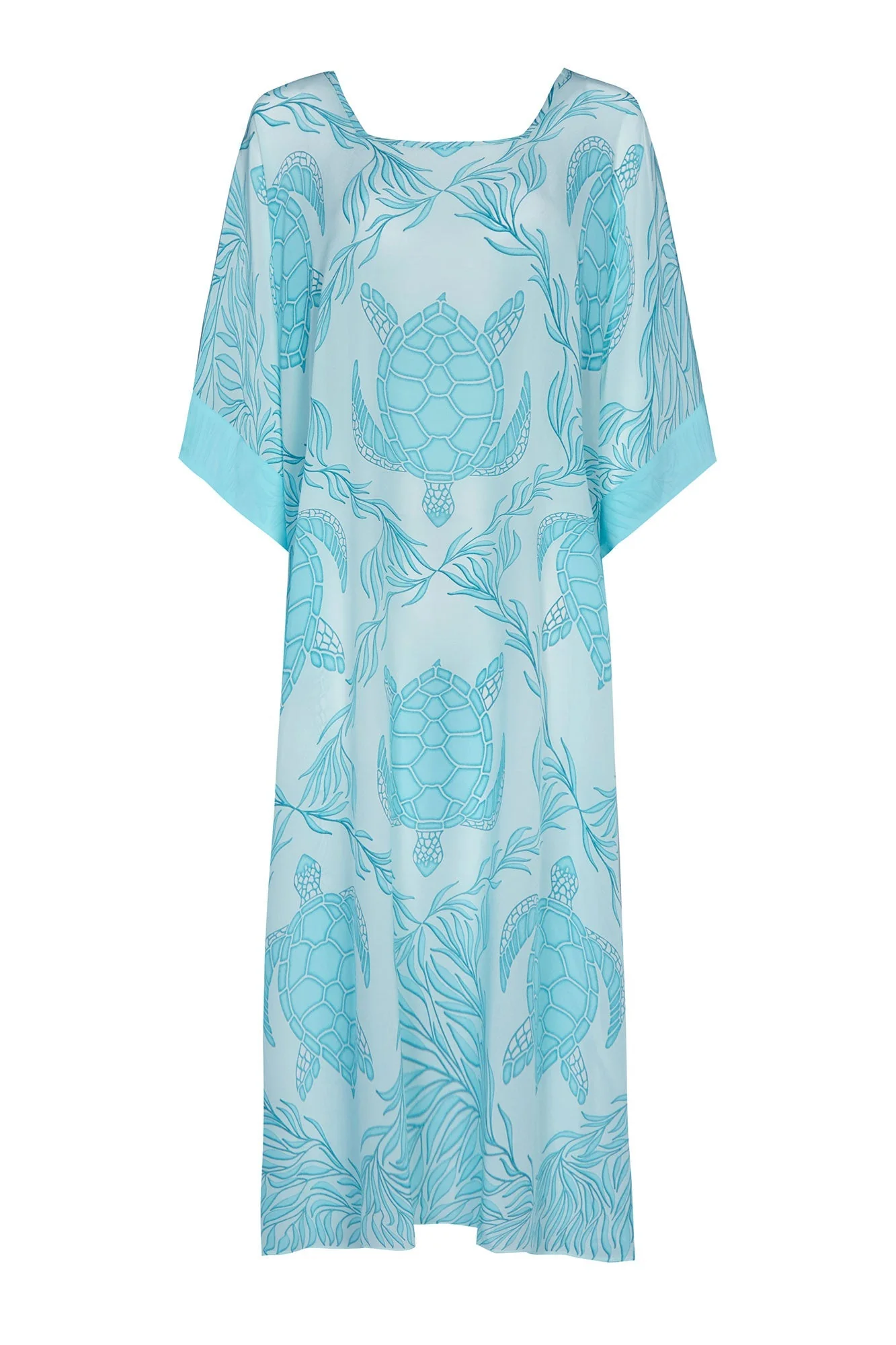 Silk Samantha Kaftan TURTLE TRELLIS - Image 2