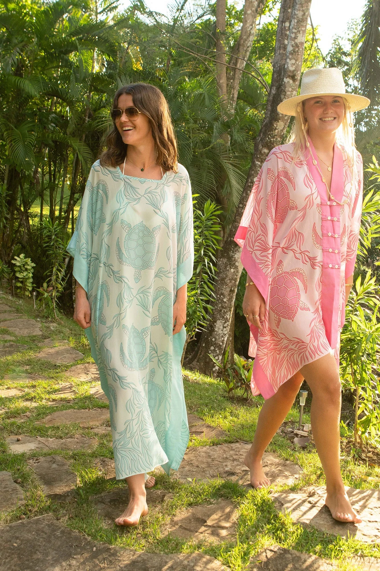 Silk Samantha Kaftan TURTLE TRELLIS - Image 5
