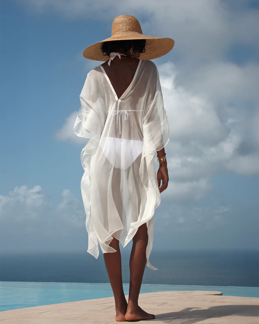 Silk Chiffon Ellie Kaftan - Image 3