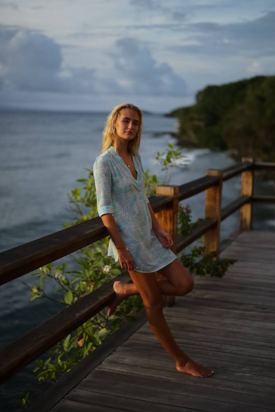 Silk Decima Dress WHALE - Image 3