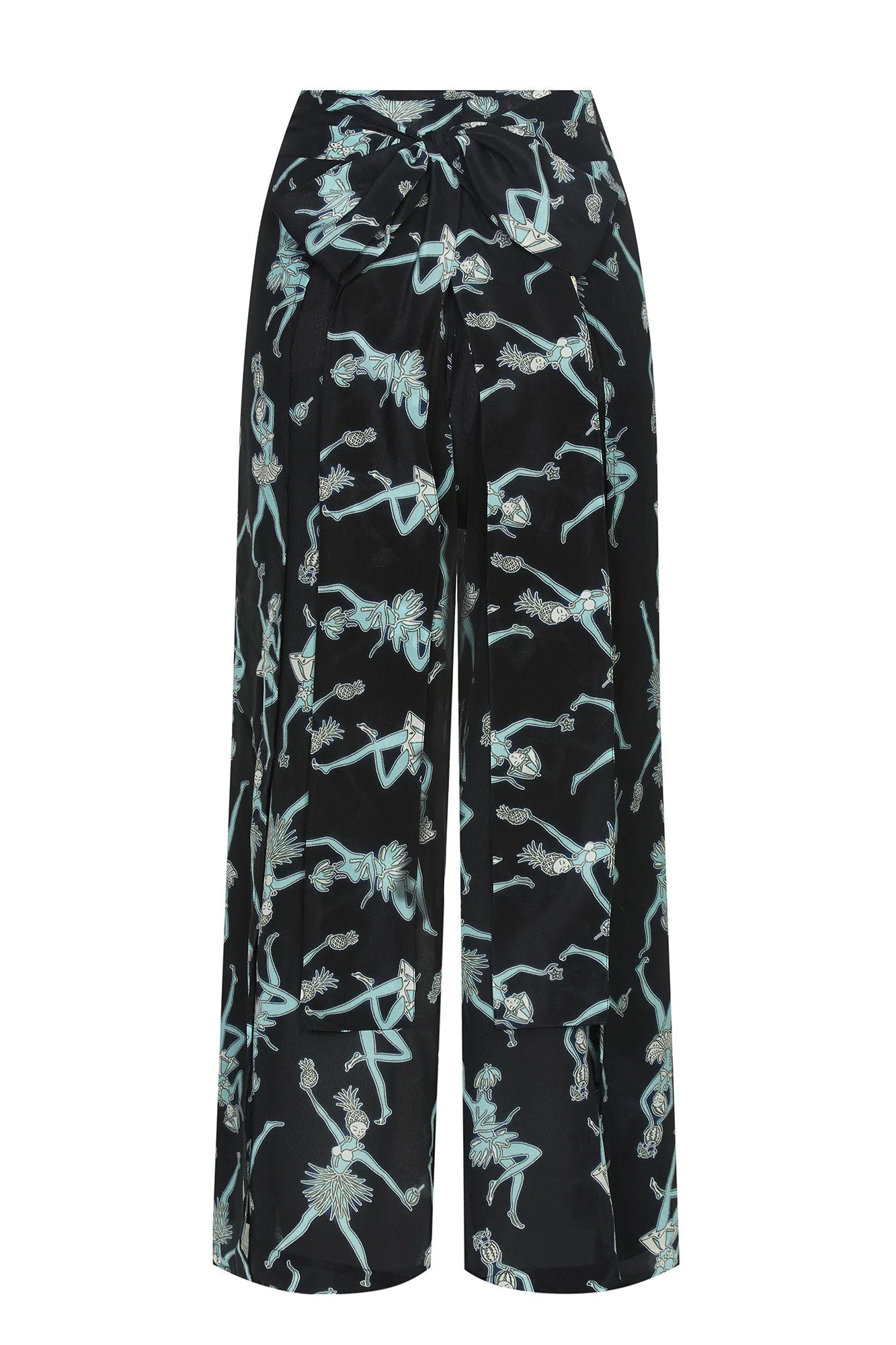 Silk Gabija Palazzo Pants FRUIT PUNCH - Image 10