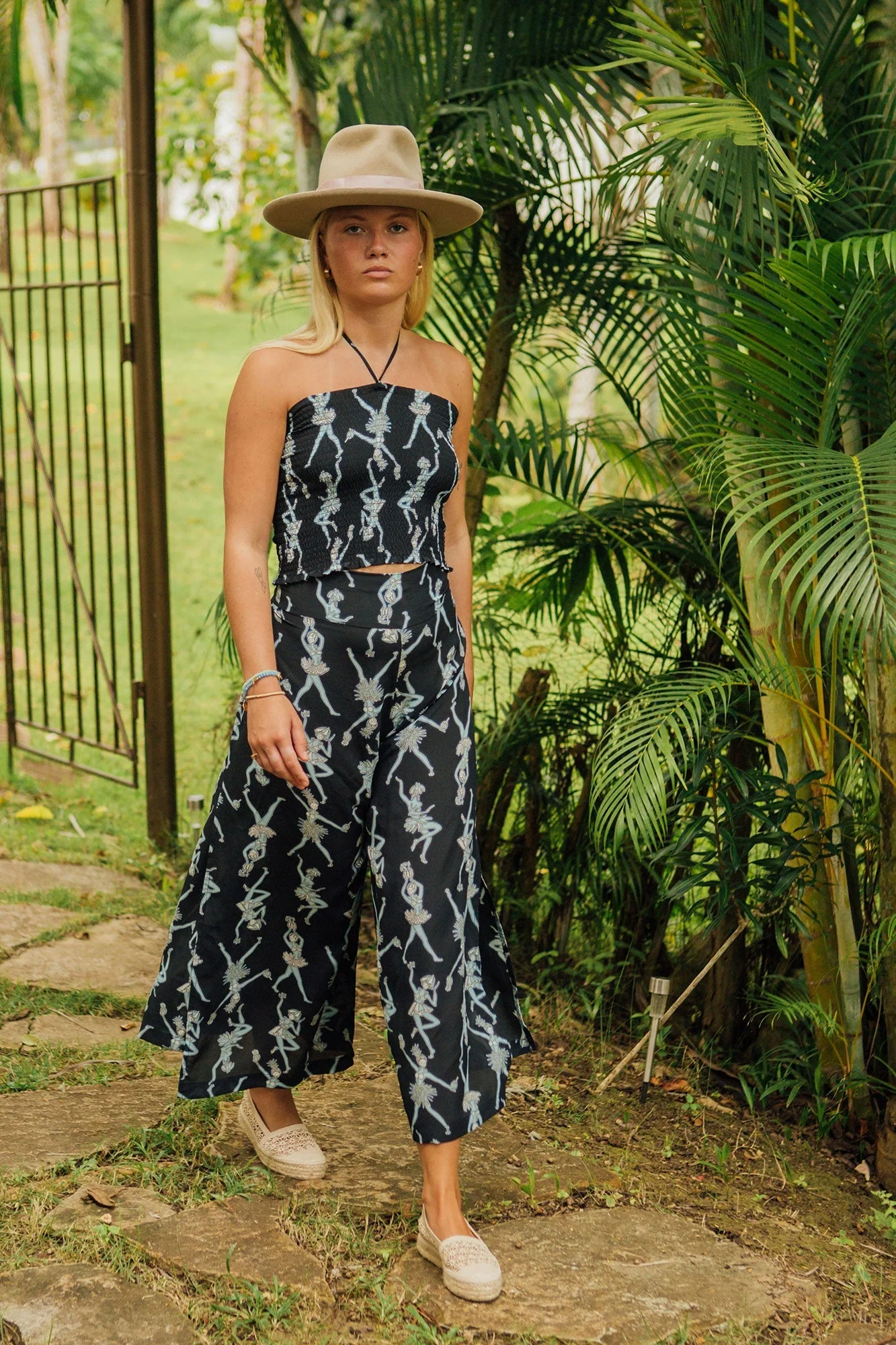 Silk Gabija Palazzo Pants FRUIT PUNCH - Image 3