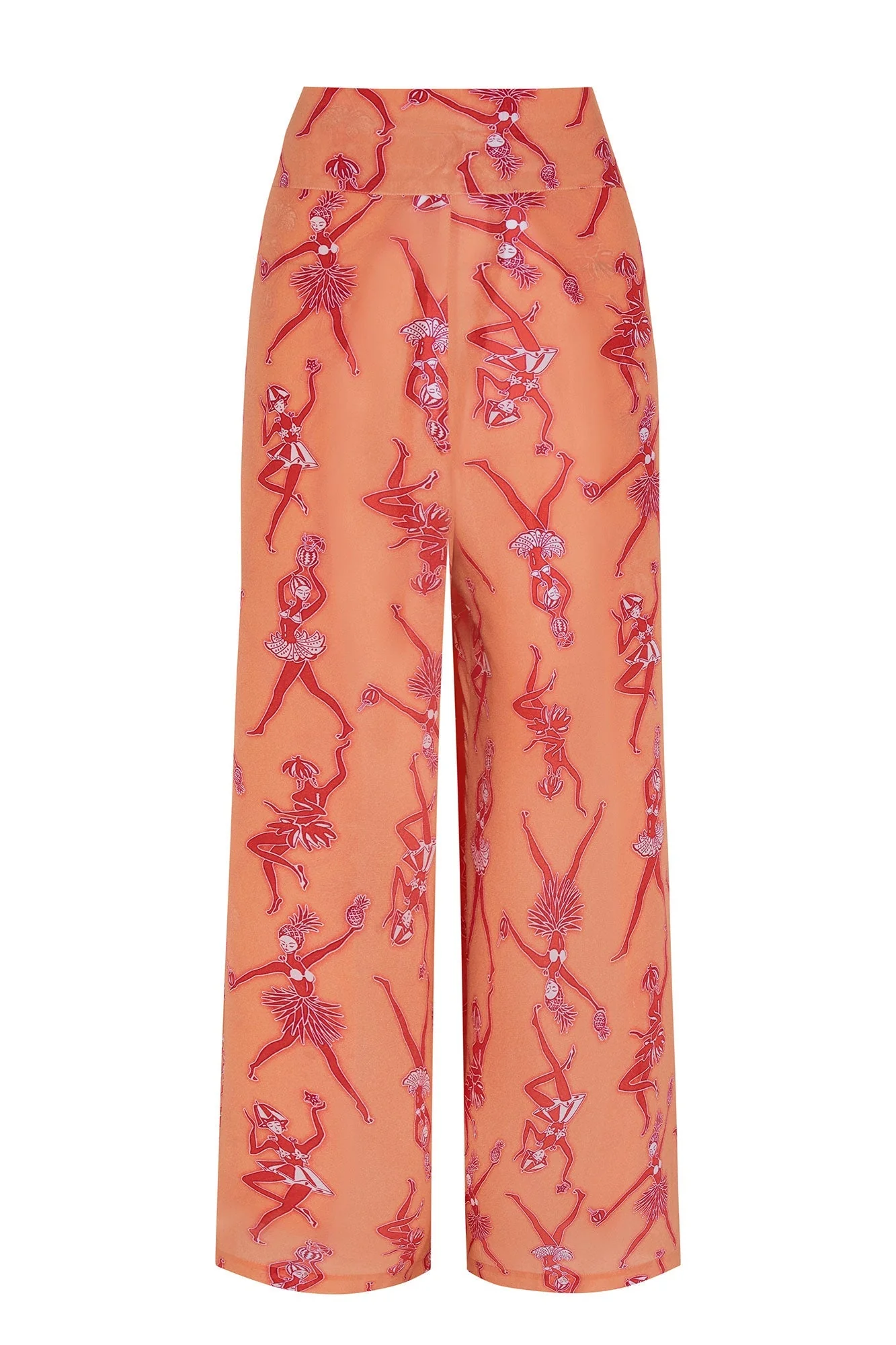 Silk Gabija Palazzo Pants FRUIT PUNCH - Image 2